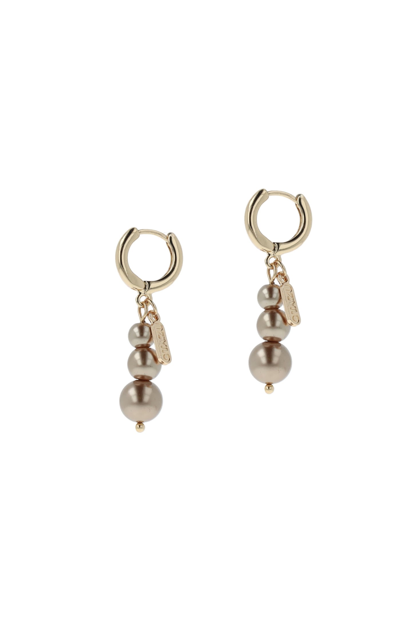 OTAZU Golden Pearl Triple Earhangers Maat: OS | Oorbellen Outlet | Dames | Goud