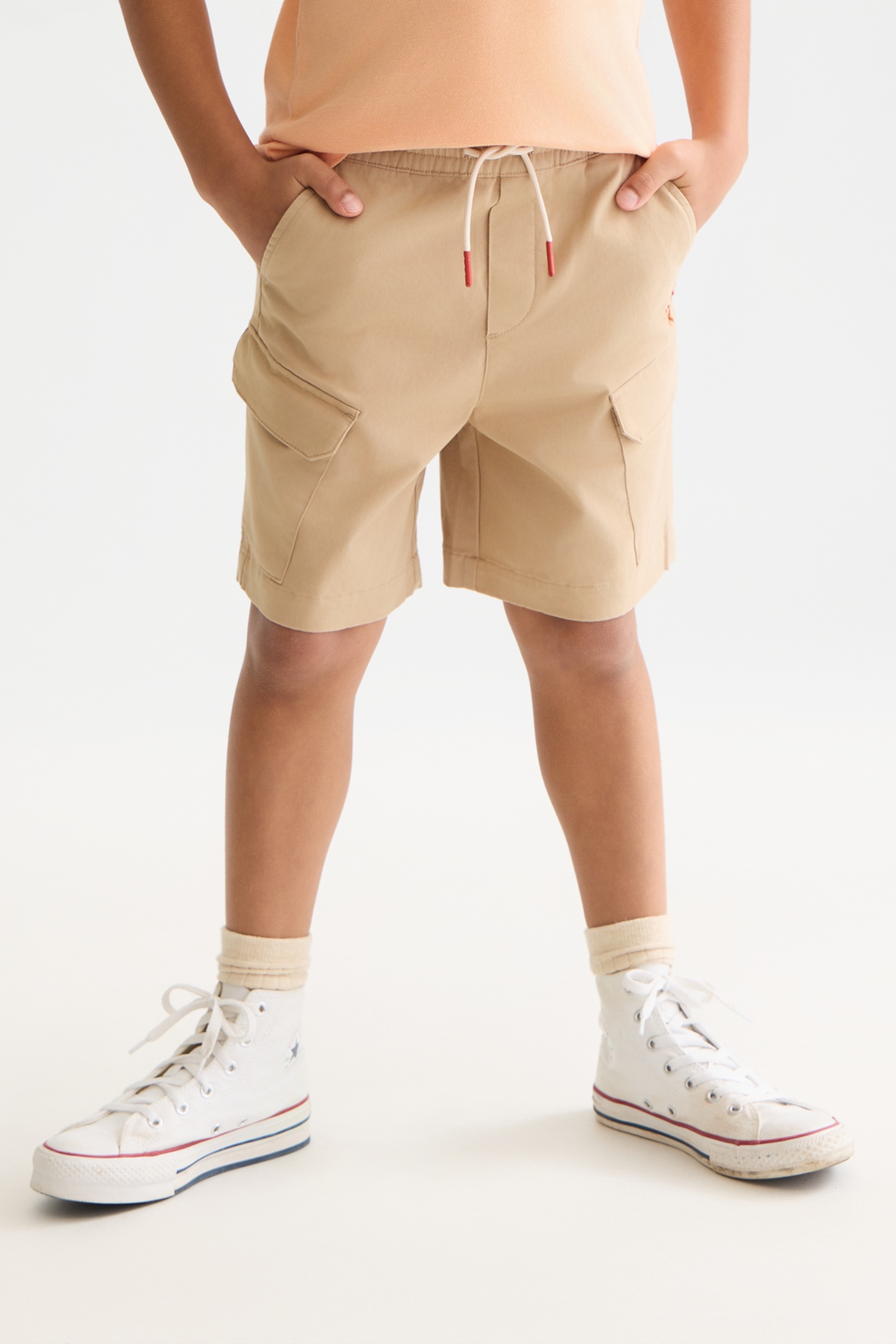 Scotch & Soda Boys Lightweight Cotton Cargo Shorts Medium Beige Taglia: 8 | Pantaloni Outlet | kids | Marrone