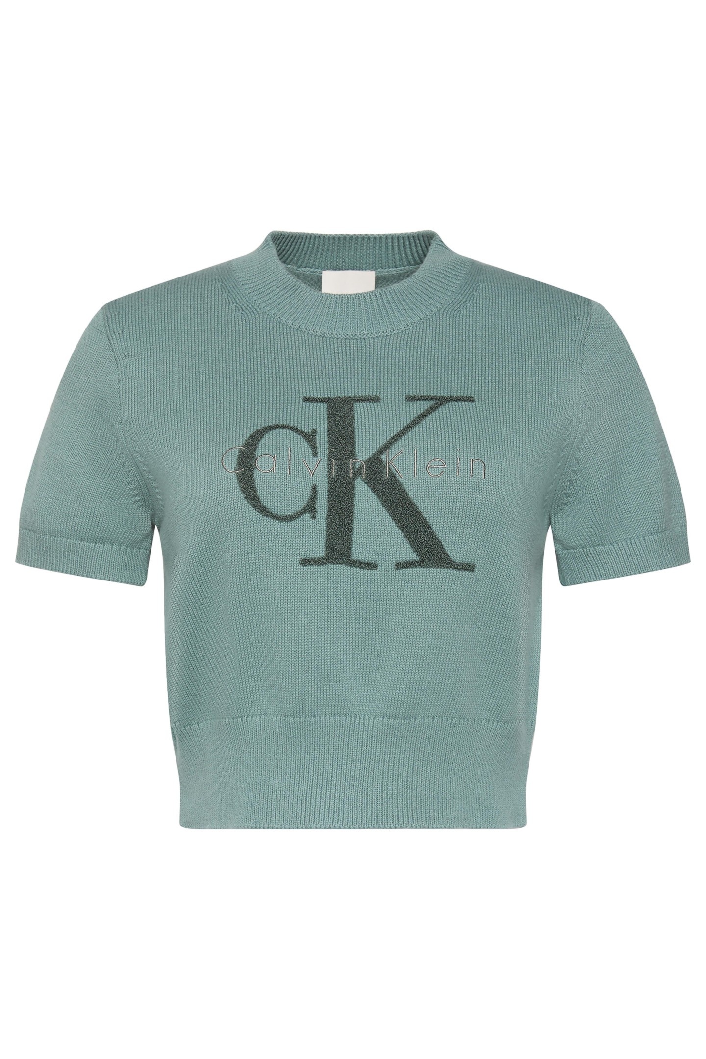 Calvin Klein Chunky Cotton Graphic Sweater Autumn Green Talla: S | Sudaderas con Capucha Outlet | Mujer | Verde