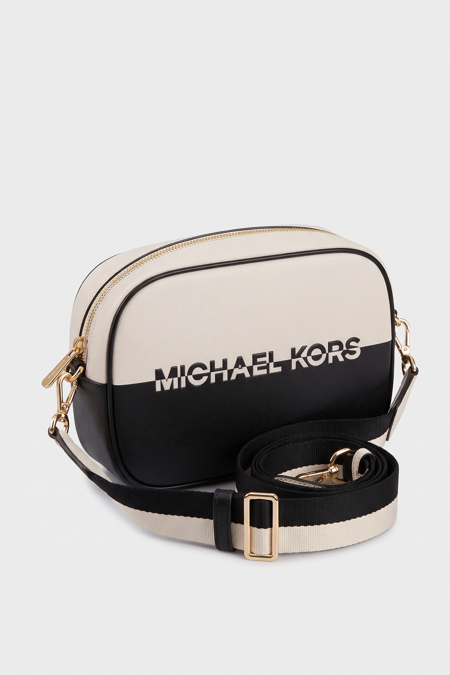 Michael Kors Medium Oval Camera Crossbody Black Multi Maat: OS | Schoudertassen Outlet | Dames | Zwart