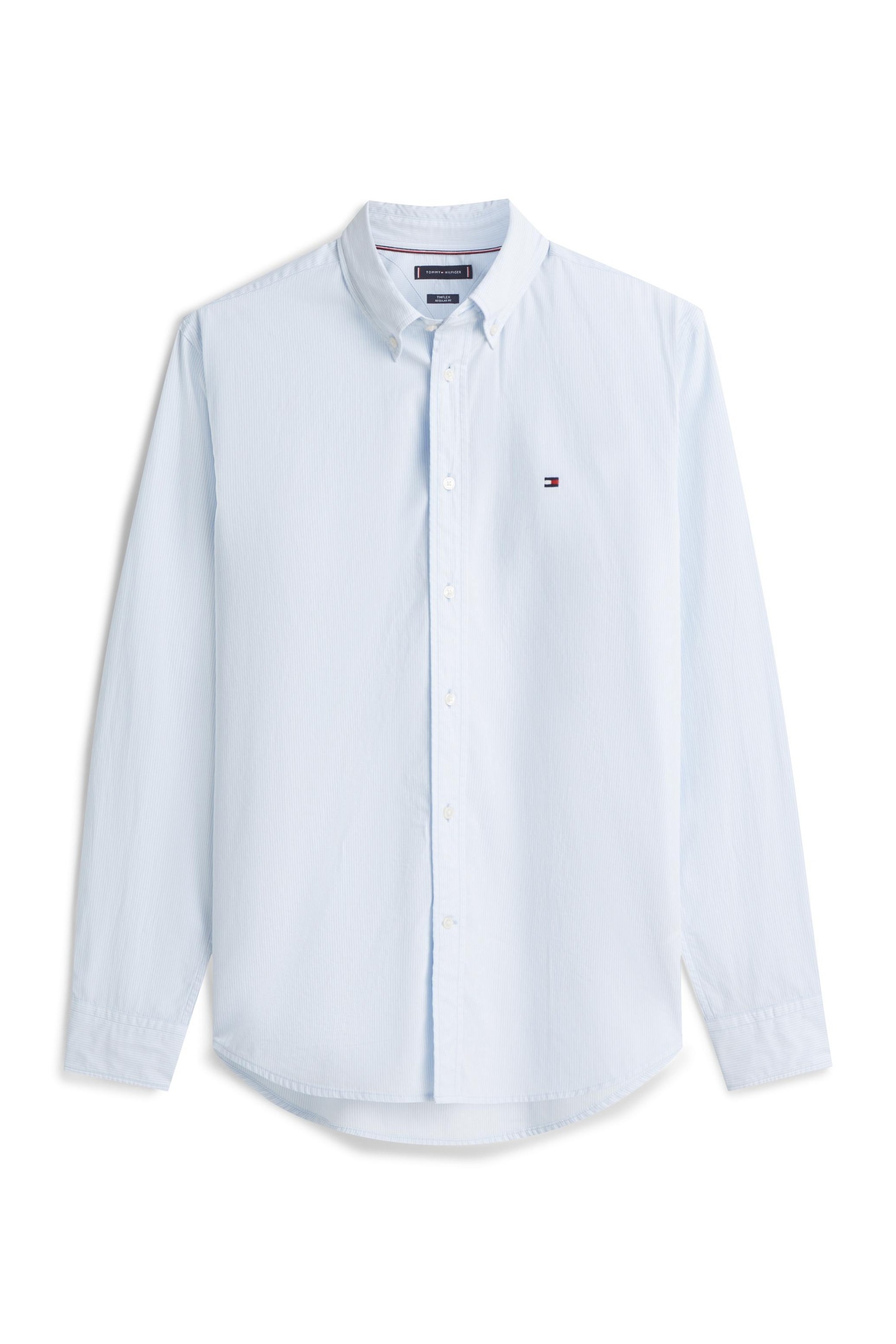 Tommy Hilfiger Core Flex Pop Classic Sweet Blue/stripe Maat: M | Casual Overhemden Outlet | Heren | Blauw