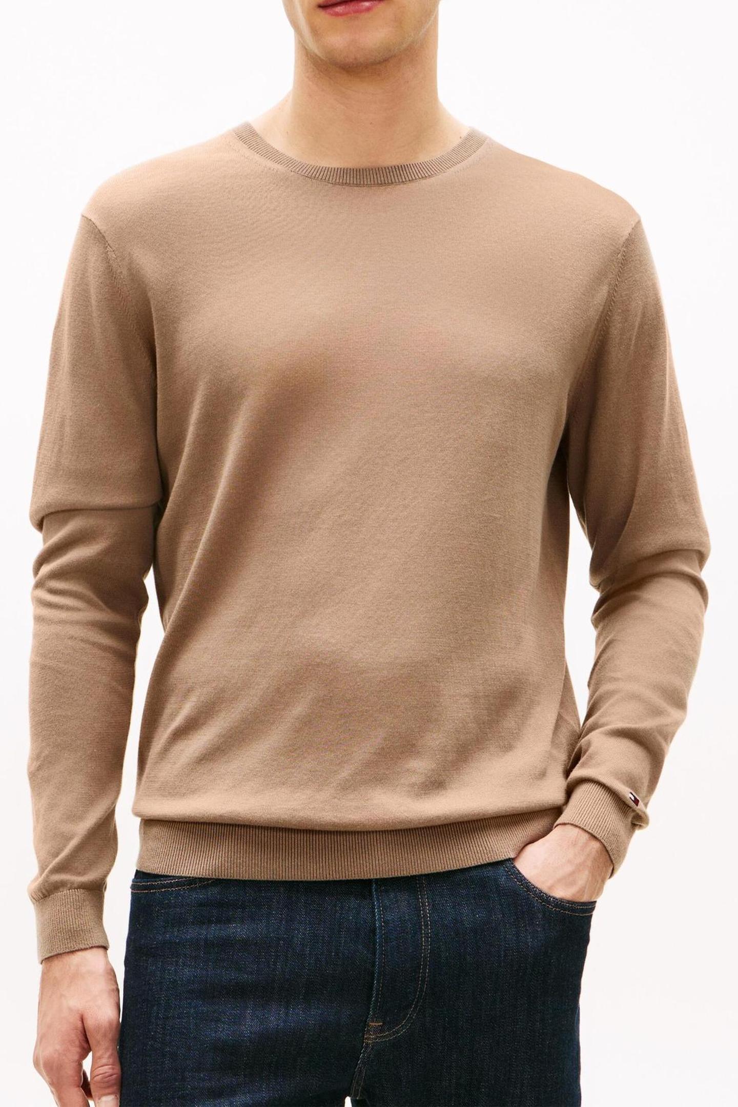 Tommy Hilfiger Dc Cotton/lyocell Crewneck Tundra Moss Taglia: S | Maglioni a maglia Outlet | Uomo