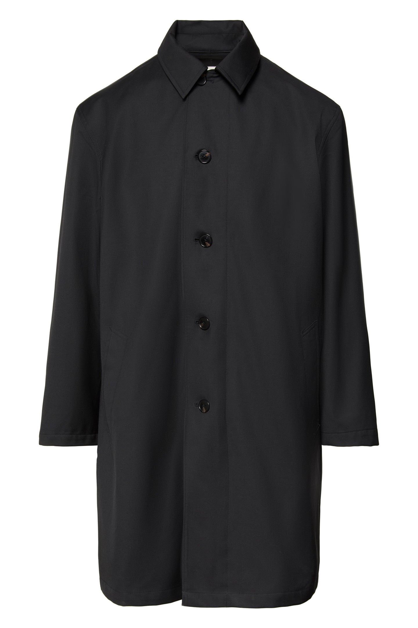 Calvin Klein Ls Tech Wool Blend Coat Black Größe: L | Leichte Jacken Outlet | Herren | Schwarz