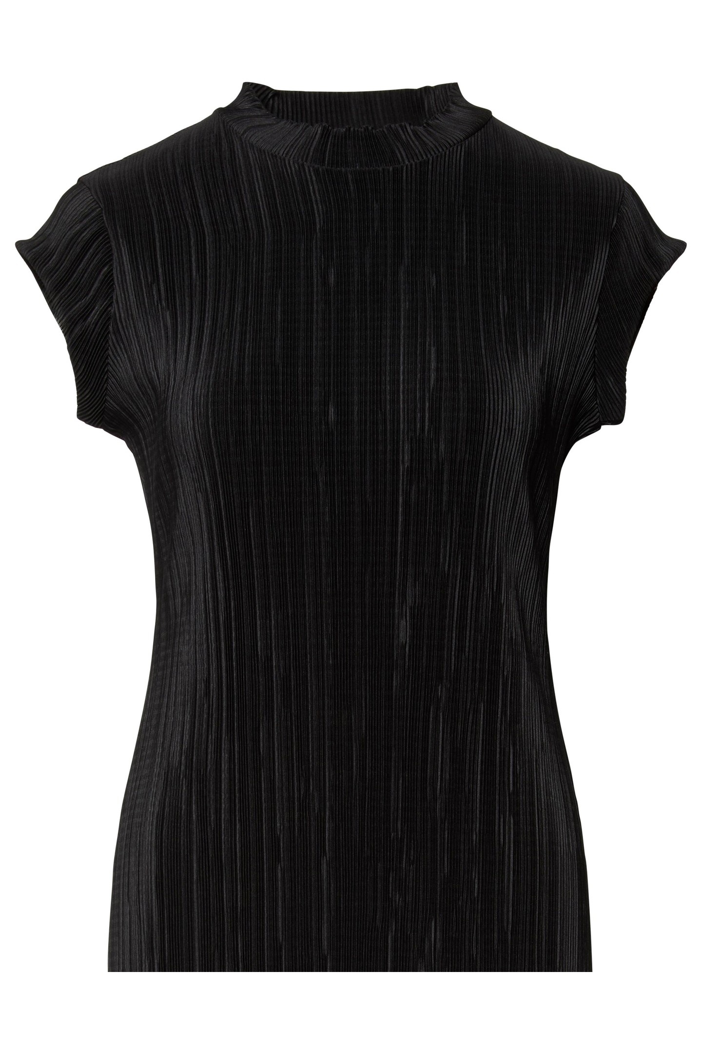 Calvin Klein Plisse Midi Dress Black Größe: L | Midikleider Outlet | Damen | Schwarz