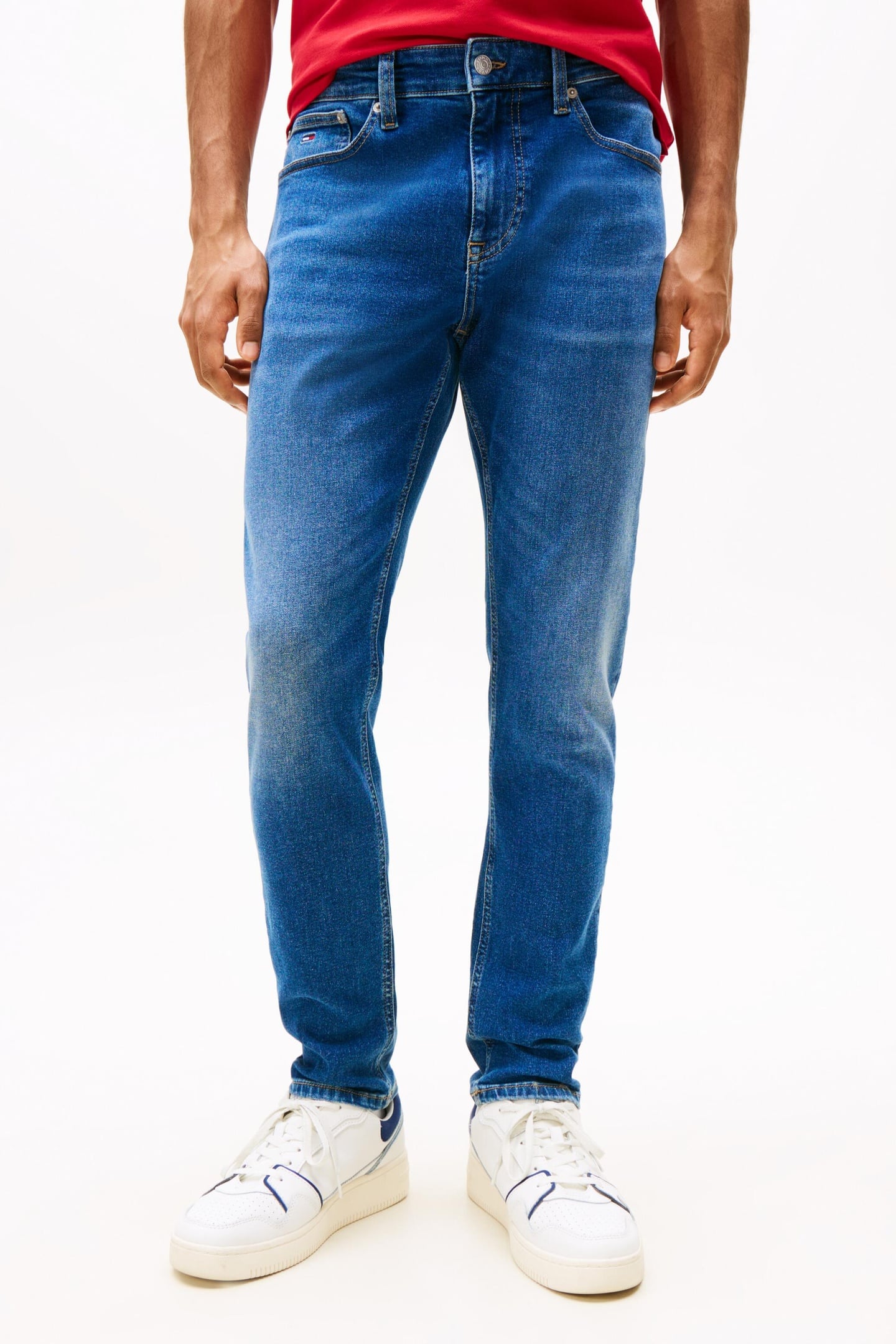Tommy Hilfiger Austin Slim Tapered Bi0 Denim Dark Taglia: W34L34 | Jeans Slim Fit Outlet | Uomo | Blu