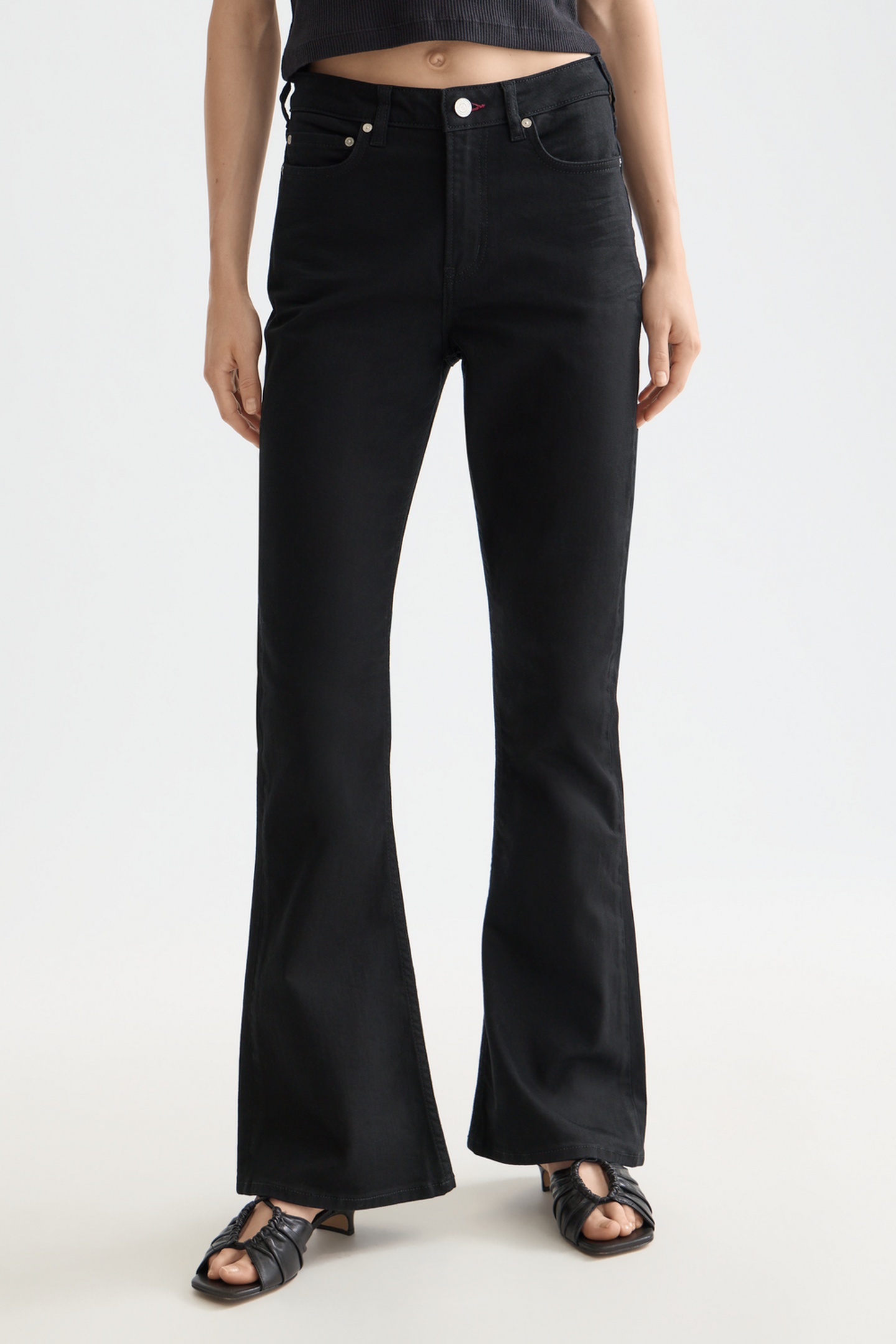 Scotch & Soda Core The Charm Flared Jeans Stay Black Stay Größe: W28L30 | Ausgestellte Hosen Outlet | Damen | Schwarz
