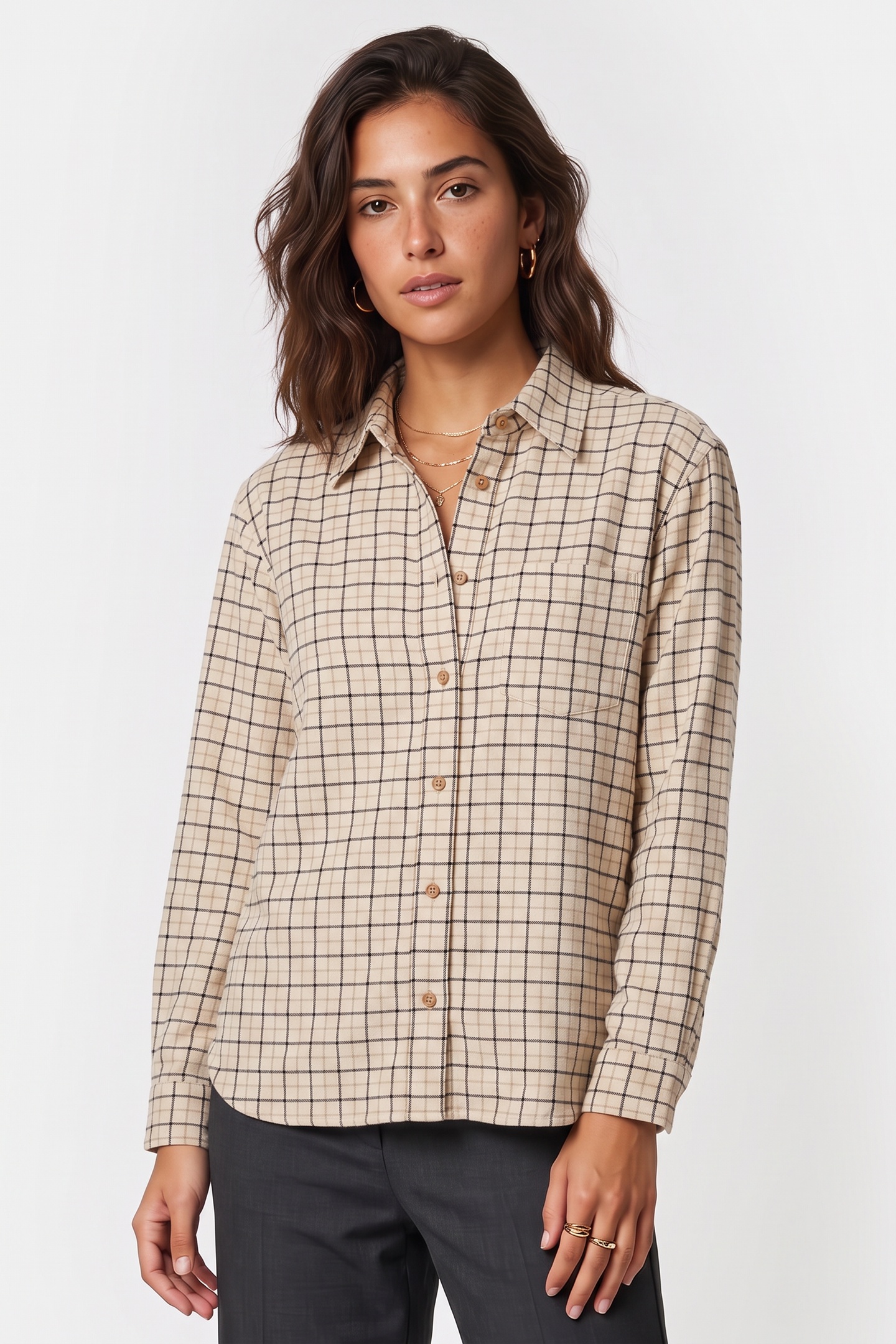 A.P.C. Unisex Overshirt Ecru Maat: L | Blouses Outlet | Unisex | Ecru