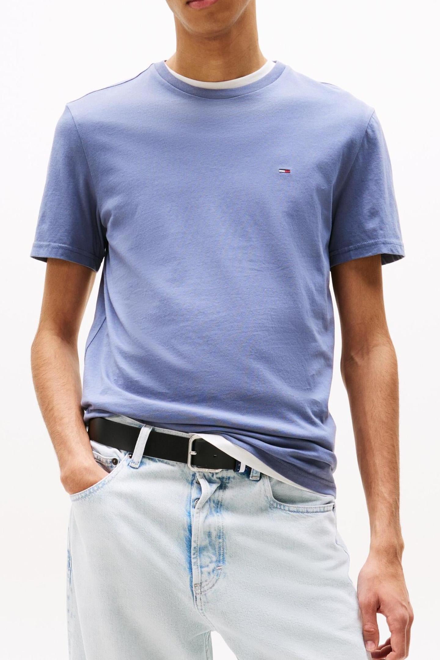 Tommy Hilfiger Tjm Xslim 3 Pack Tee Ecru/dark Navy/blue Taglia: L | Magliette basic Outlet | Uomo | Marrone