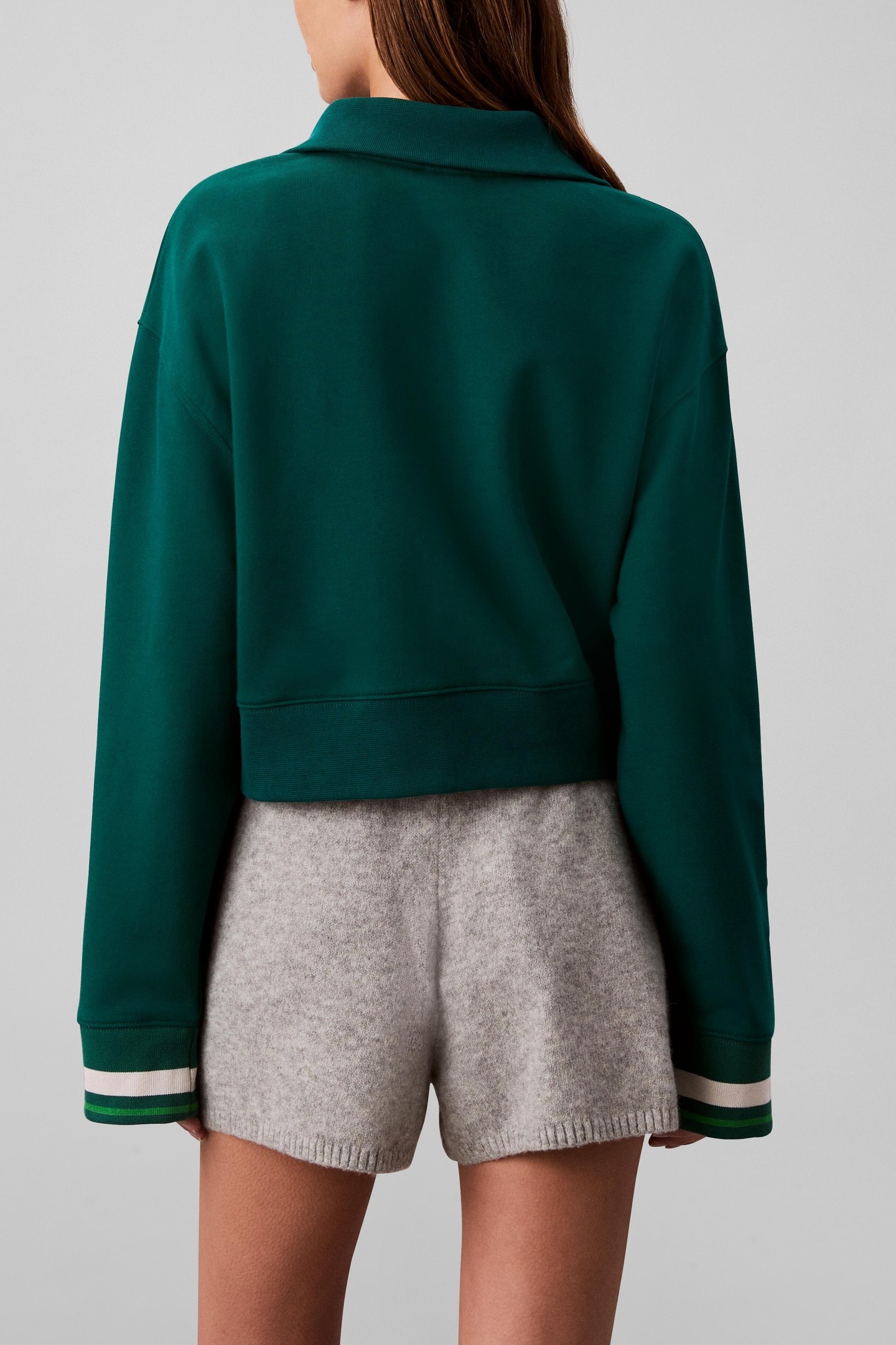 Calvin Klein 1/4 Zip Sweater Turf Talla: L | Sudaderas con Capucha Outlet | Mujer