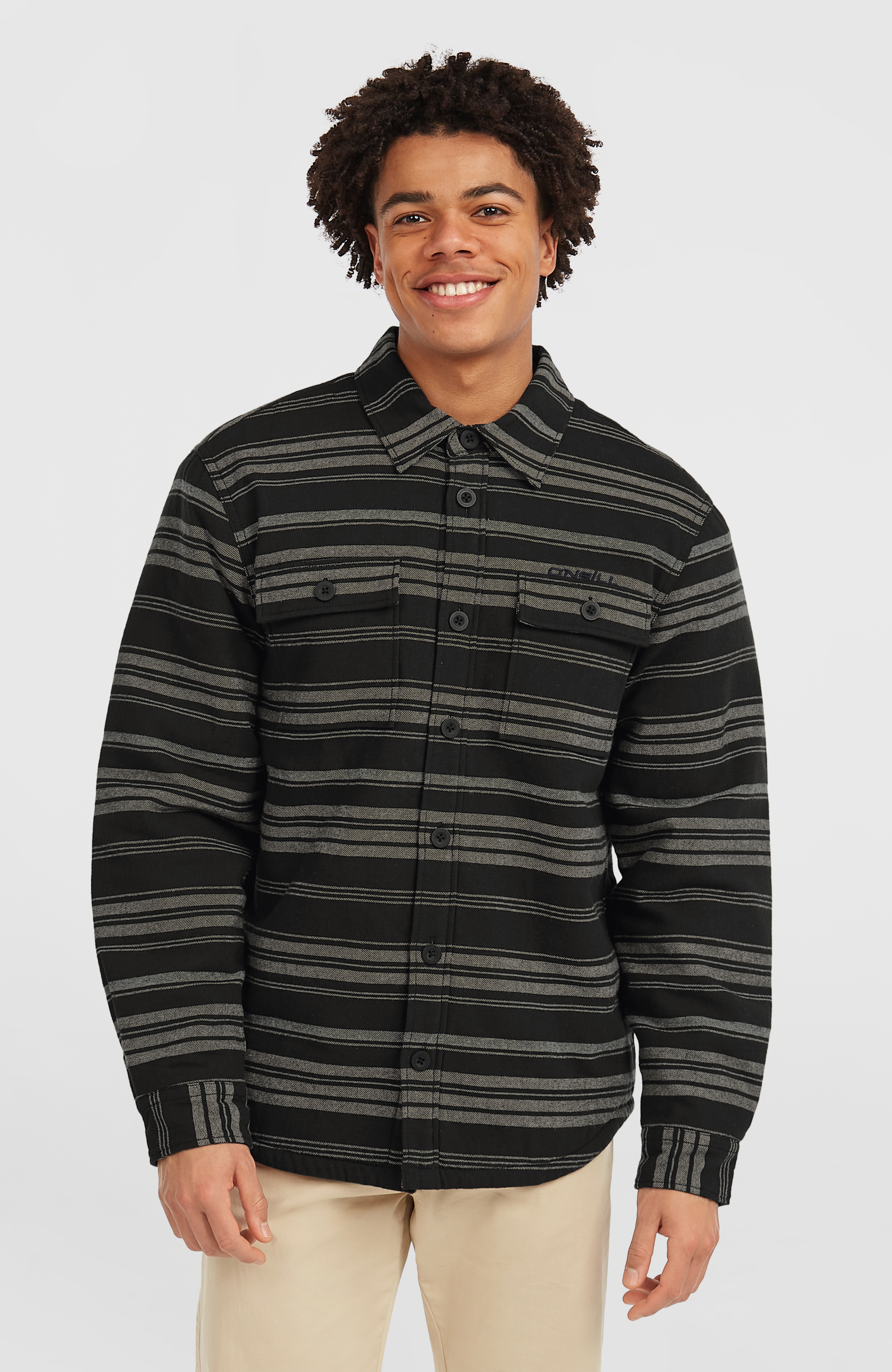 O'Neill  Must-have Fleece Lined Shirt Black Bavaro Talla: XL | Camisas Casuales Outlet | Hombre | Negro