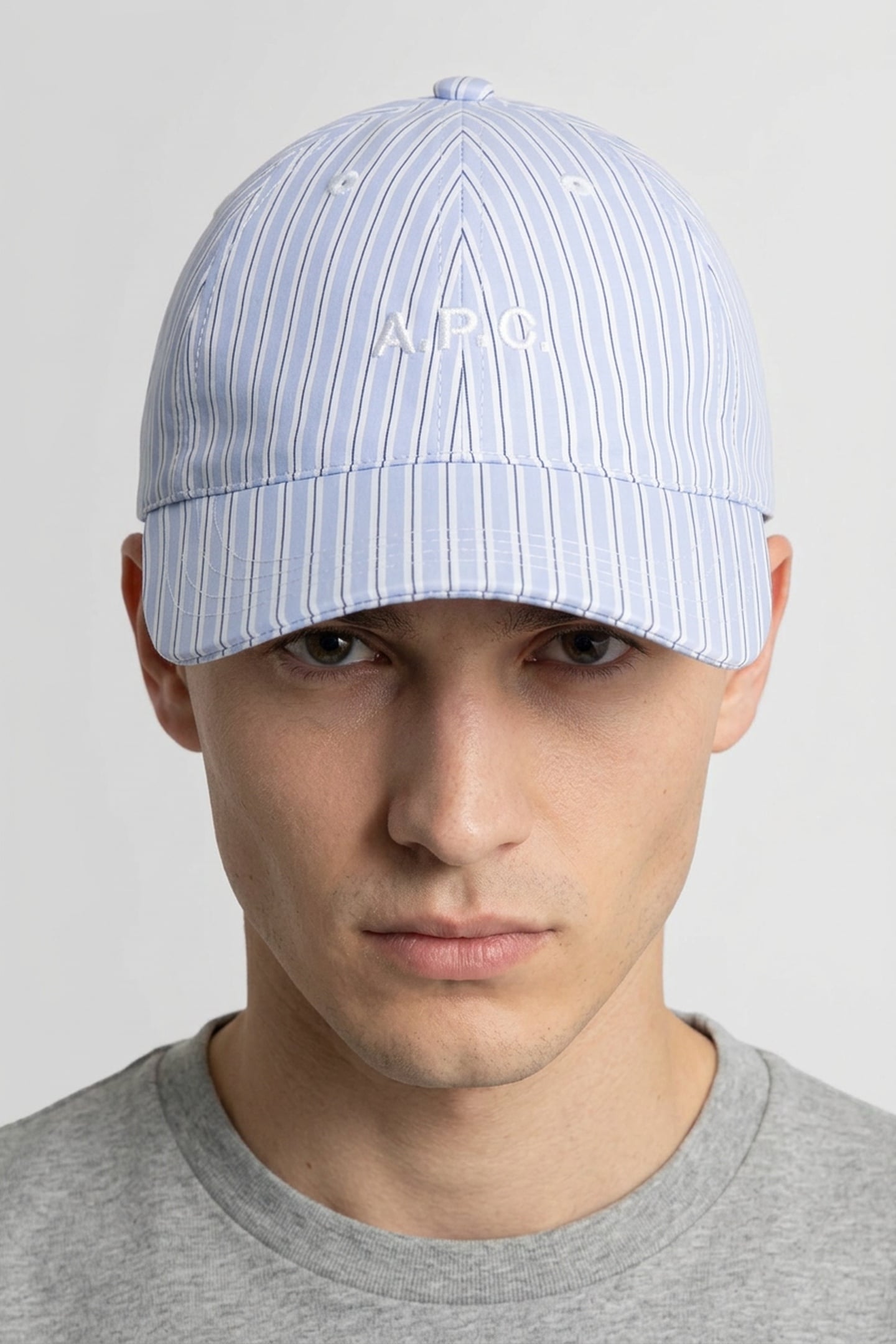 A.P.C. Unisex Cap Charlie Light Blue Maat: 54 | Hoeden Outlet | Unisex | Blauw