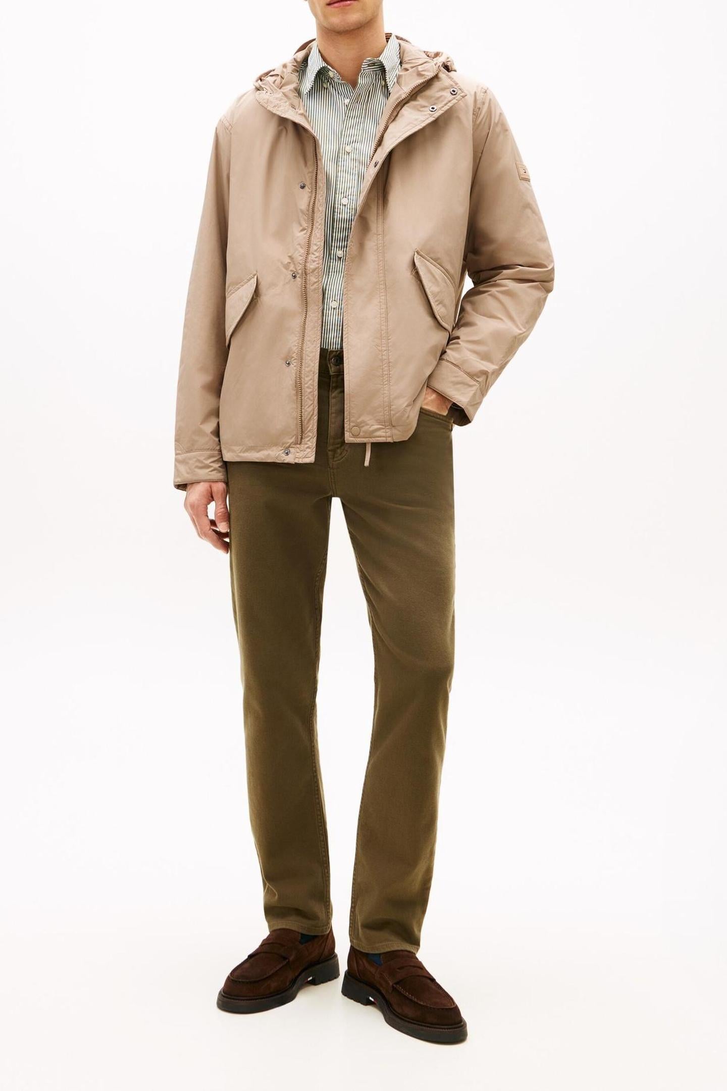 Tommy Hilfiger Lw Packable Hooded Jacket Coastal Taupe Größe: M | Leichte Jacken Outlet | Herren | Schwarz