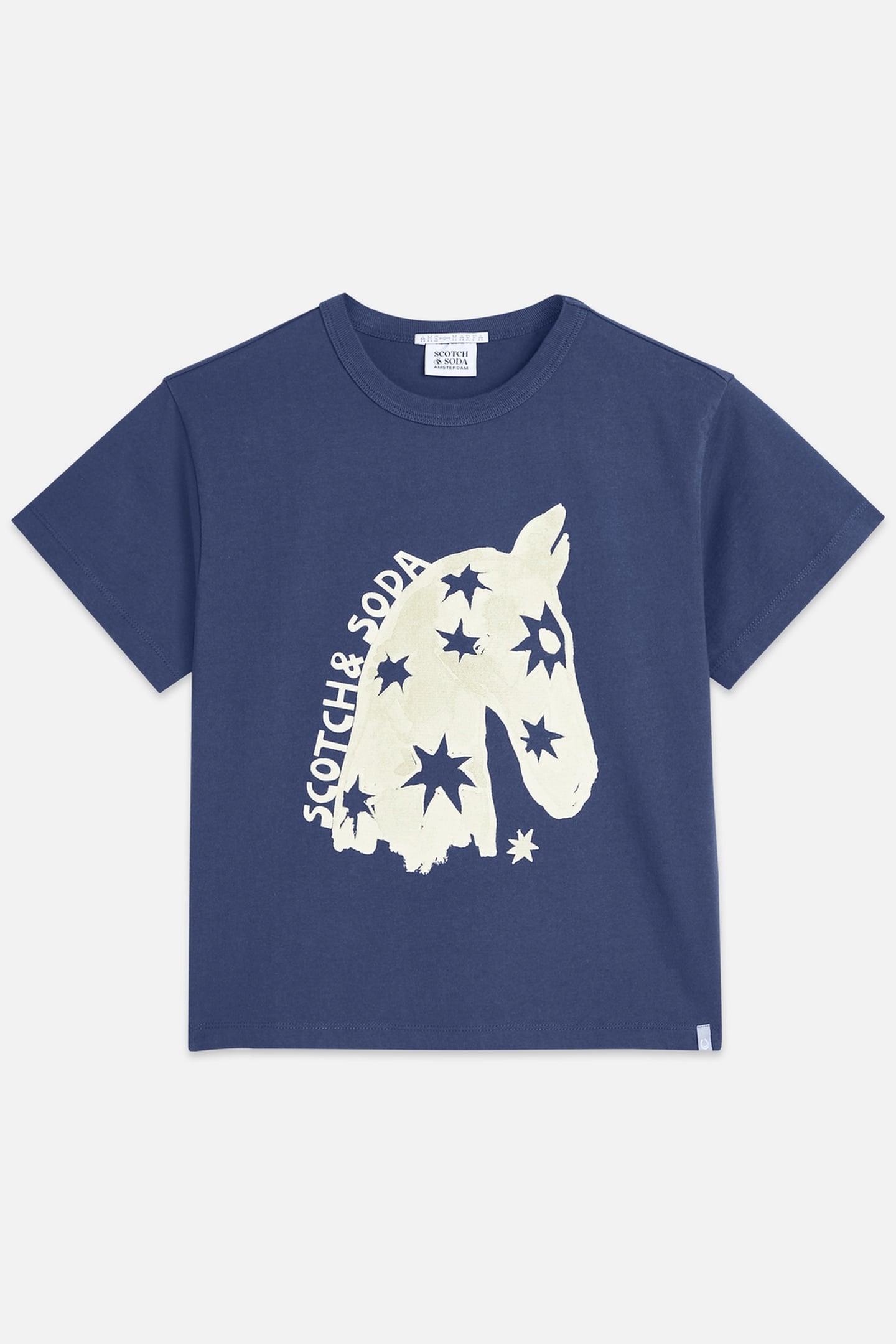 Scotch & Soda T-shirt With Front Artwork Oceana Talla: S | Camisetas de Seda Outlet | Mujer | Blanco