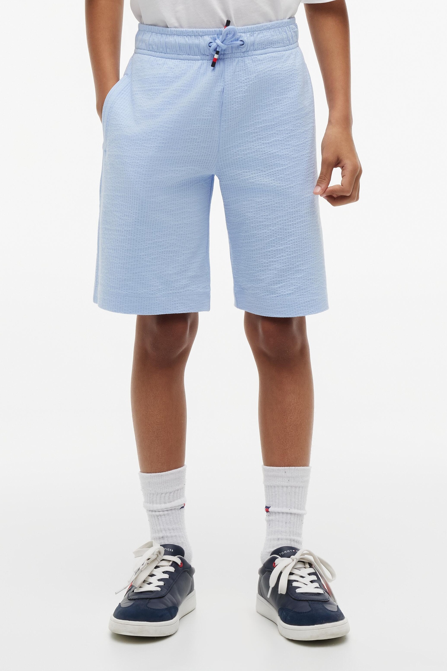 Tommy Hilfiger Boys Jersey Seersucker Sw Sweet Blue Taille: 4Y | Pantalons Outlet | kids | Bleu