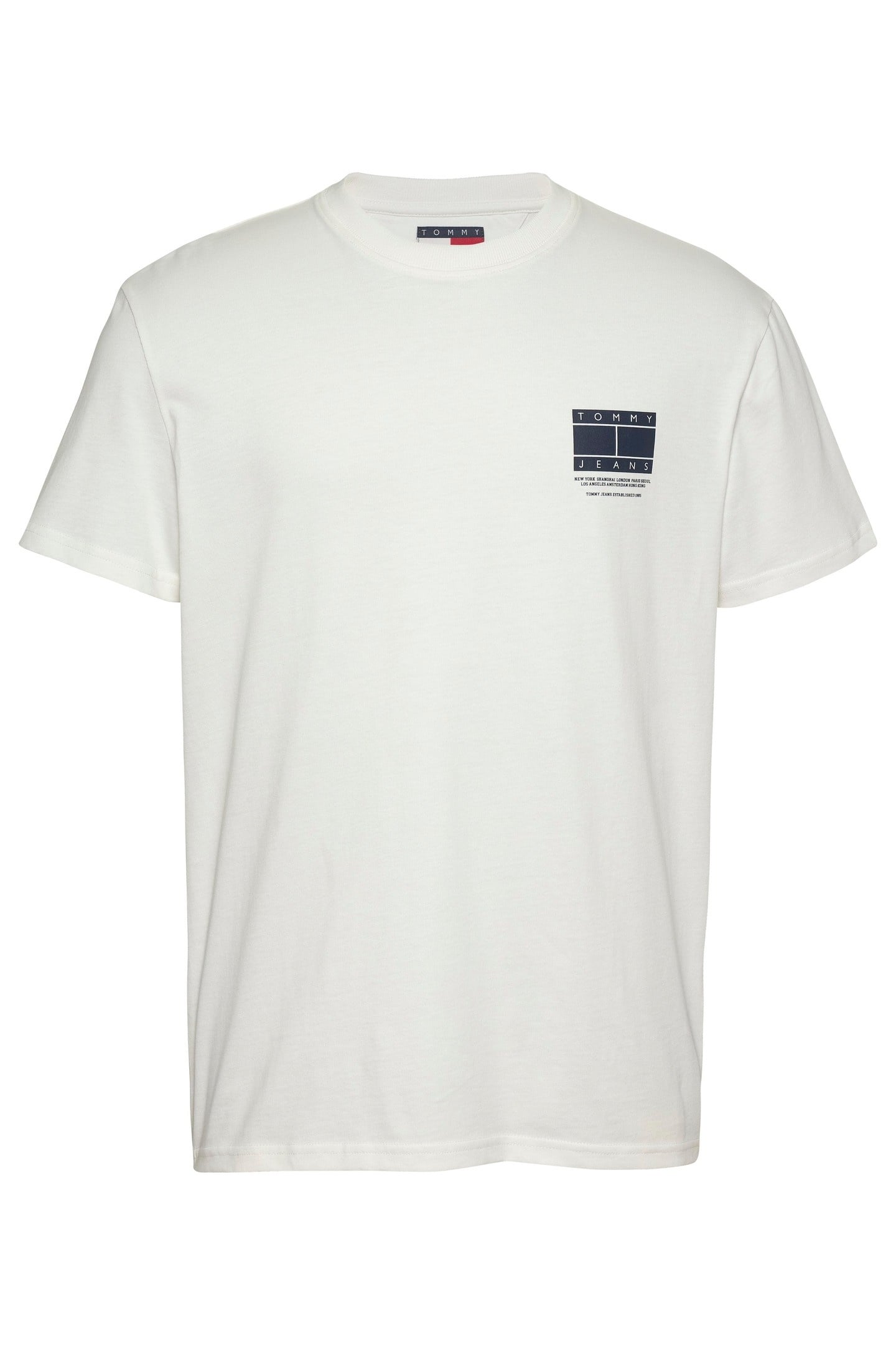 Tommy Hilfiger Tjm Reg Dna Graphic Ecru Taglia: XL | Magliette basic Outlet | Uomo | Marrone