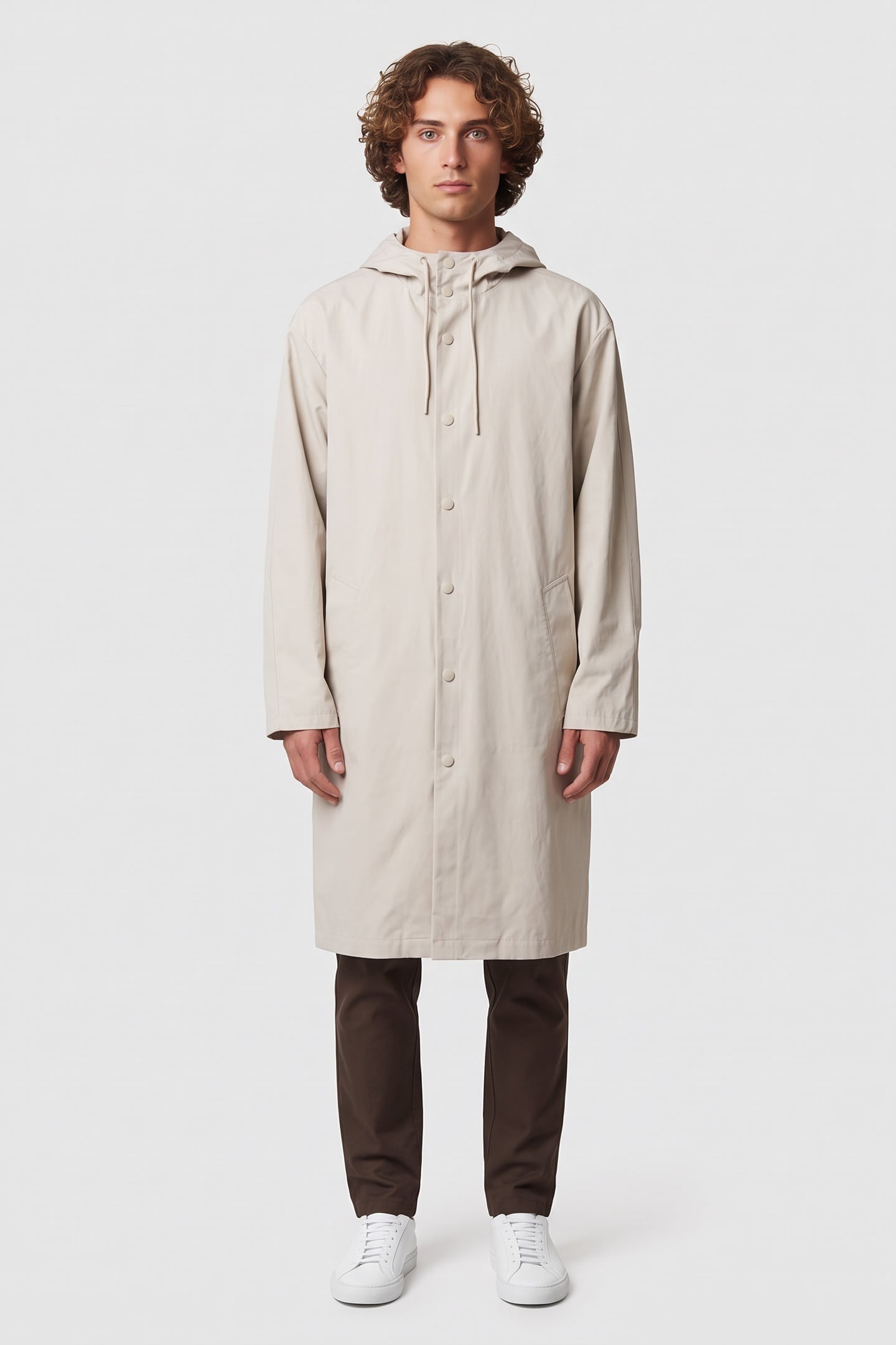 A.P.C. Unisex Parka Chalk Maat: S | Regenjassen Outlet | Unisex | Ecru