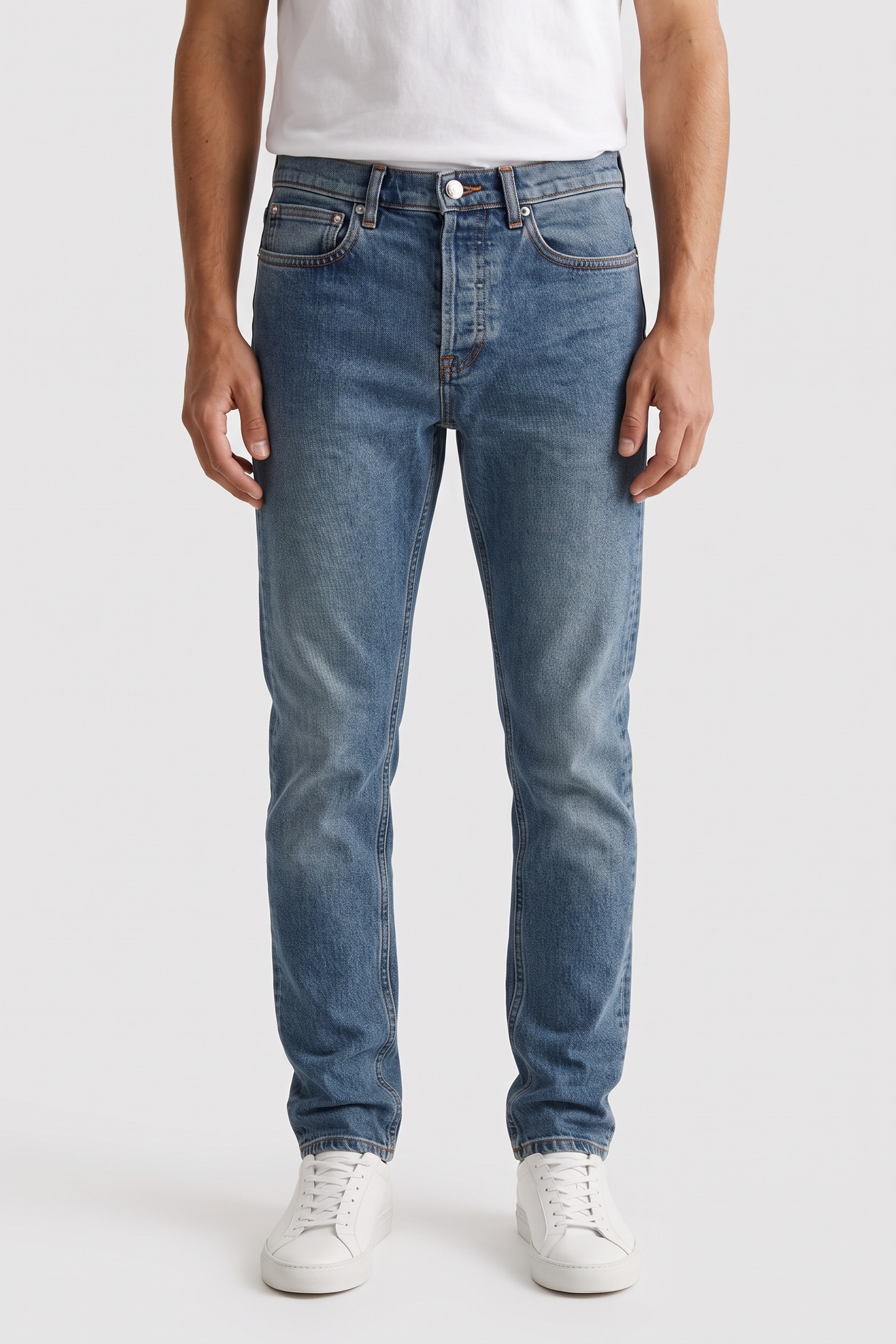 A.P.C. Unisex Small New Standard Indigo Maat: W26 | Skinny Jeans Outlet | Unisex | Blauw