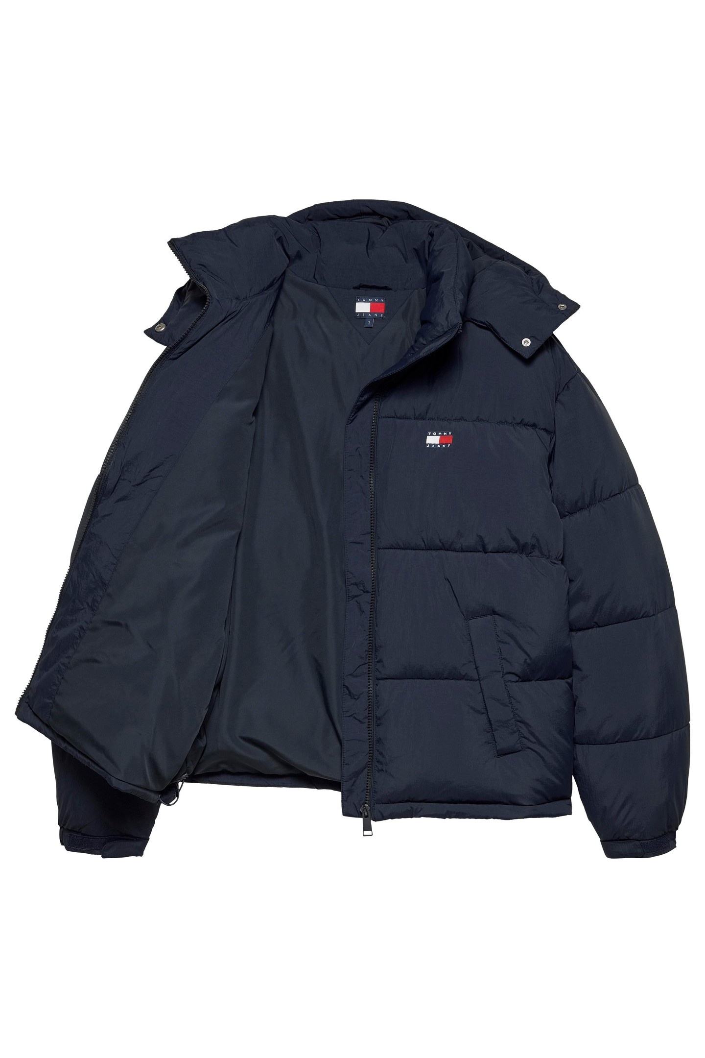 Tommy Hilfiger Tjw Ovs Hooded Flag Dark Night Navy Taille: L | Vestes d'hiver Outlet | Femme | Le Noir