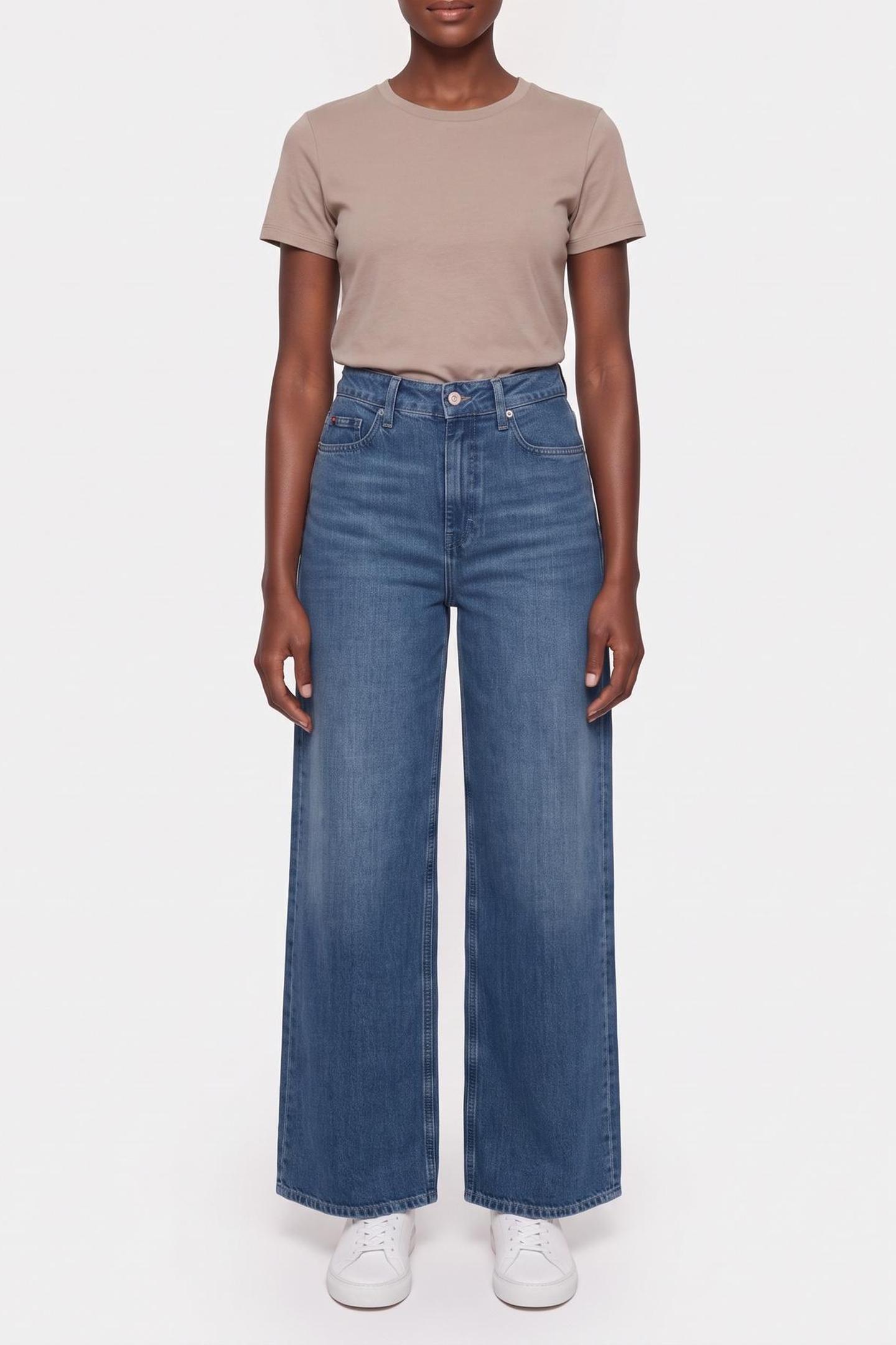 Tommy Hilfiger Wide Leg High Waisted Suki Suki Maat: W30L30 | Jeans Outlet | Dames | Blauw