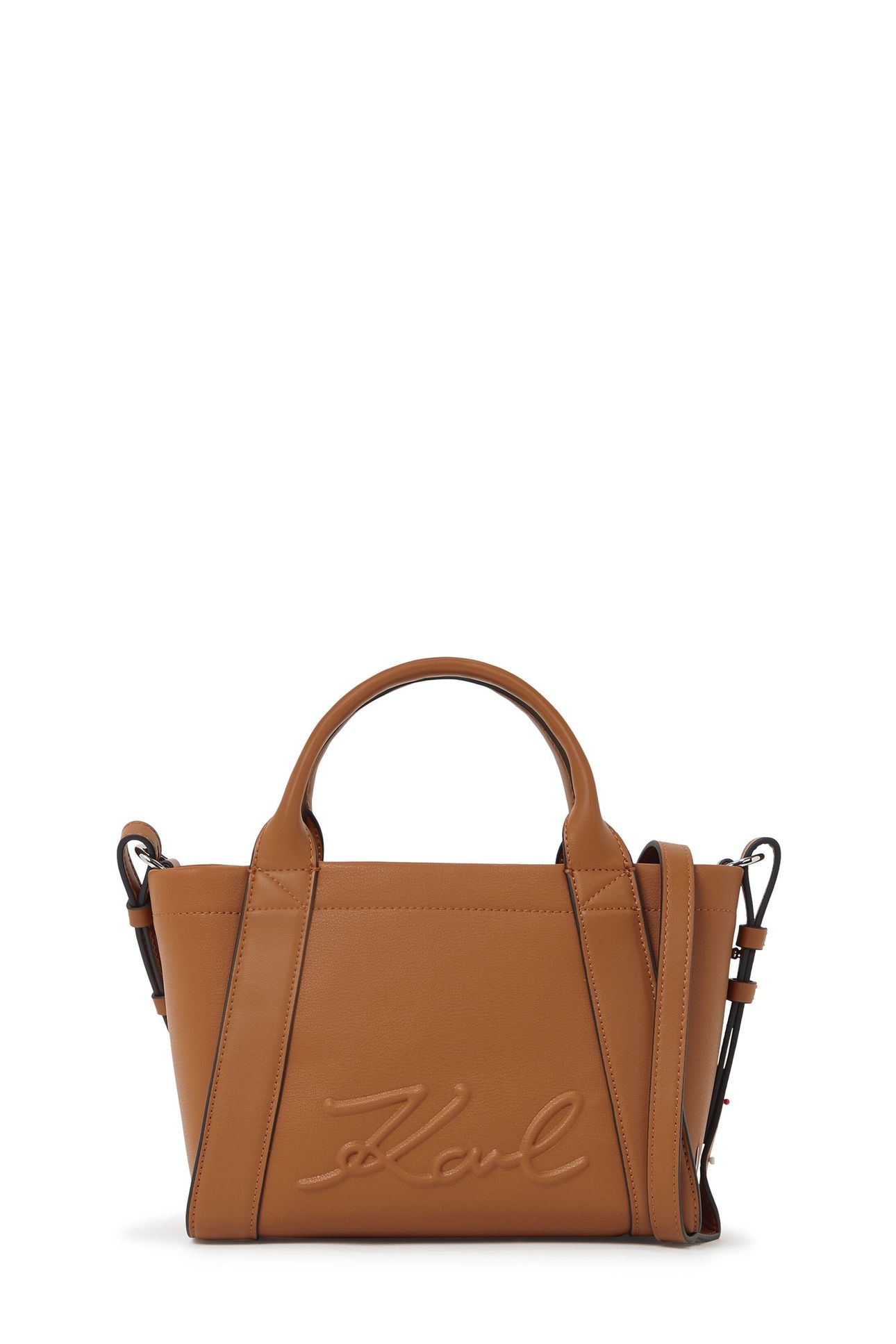 Karl Lagerfeld K/ville Sm Tote Dark Tan Maat: OS | Handtassen Outlet | Dames | Bruin