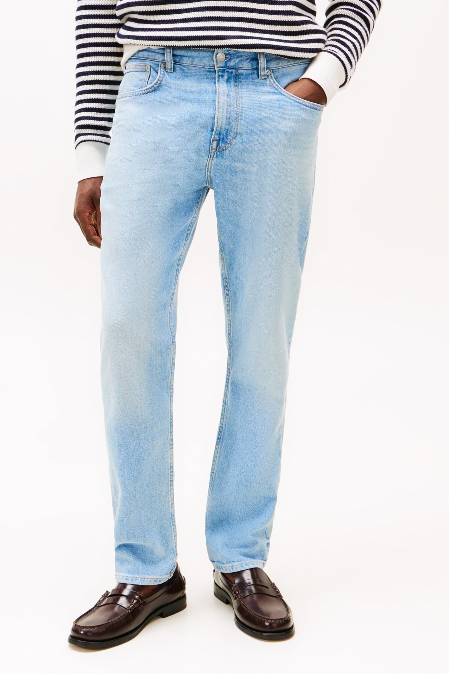 Tommy Hilfiger Slim Straight Denton Heron Blue Taglia: W33L30 | Jeans Slim Fit Outlet | Uomo | Blu