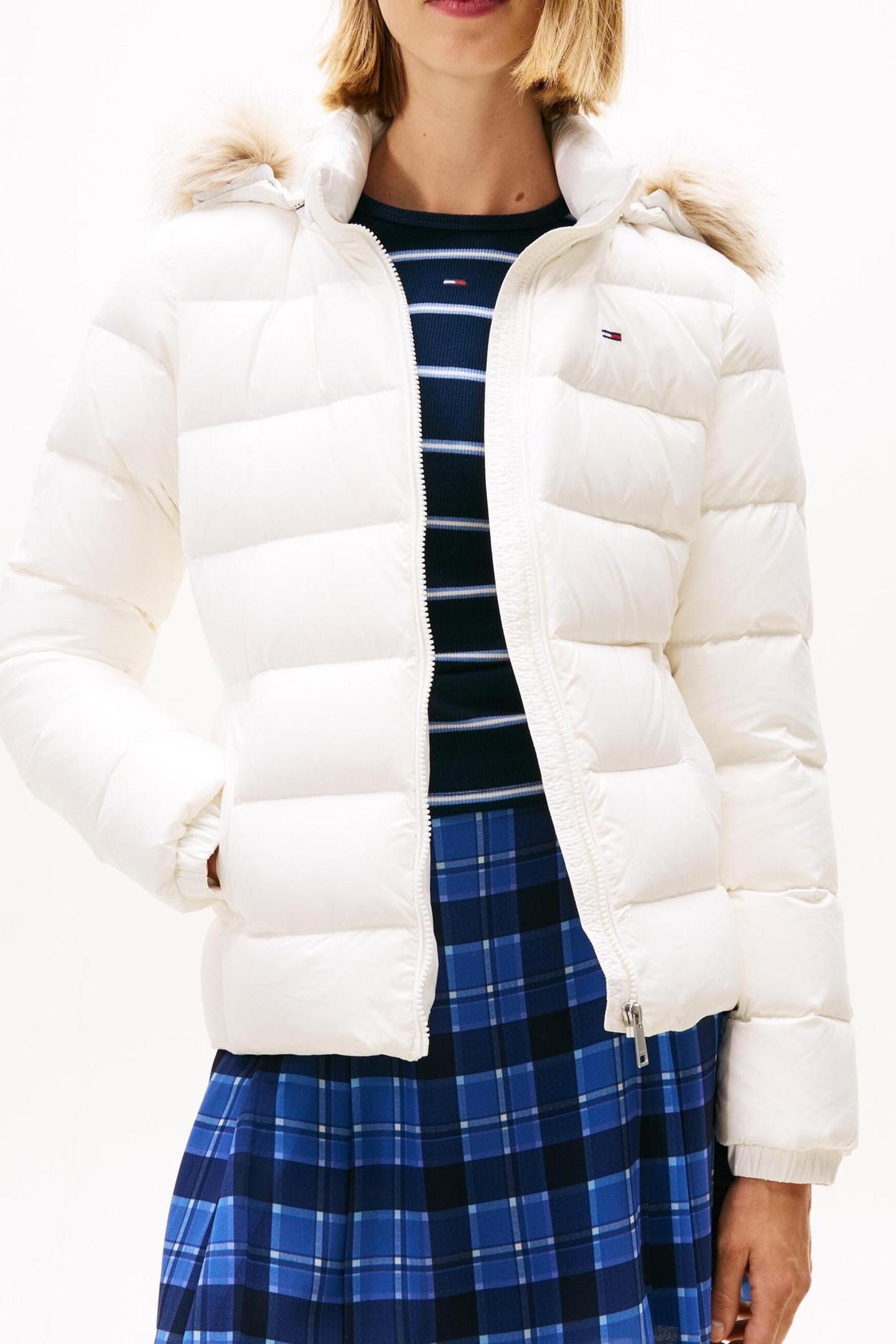 Tommy Hilfiger Tjw Basic Hooded Dow Ecru Taglia: S | Giacche invernali Outlet | Donna | Marrone