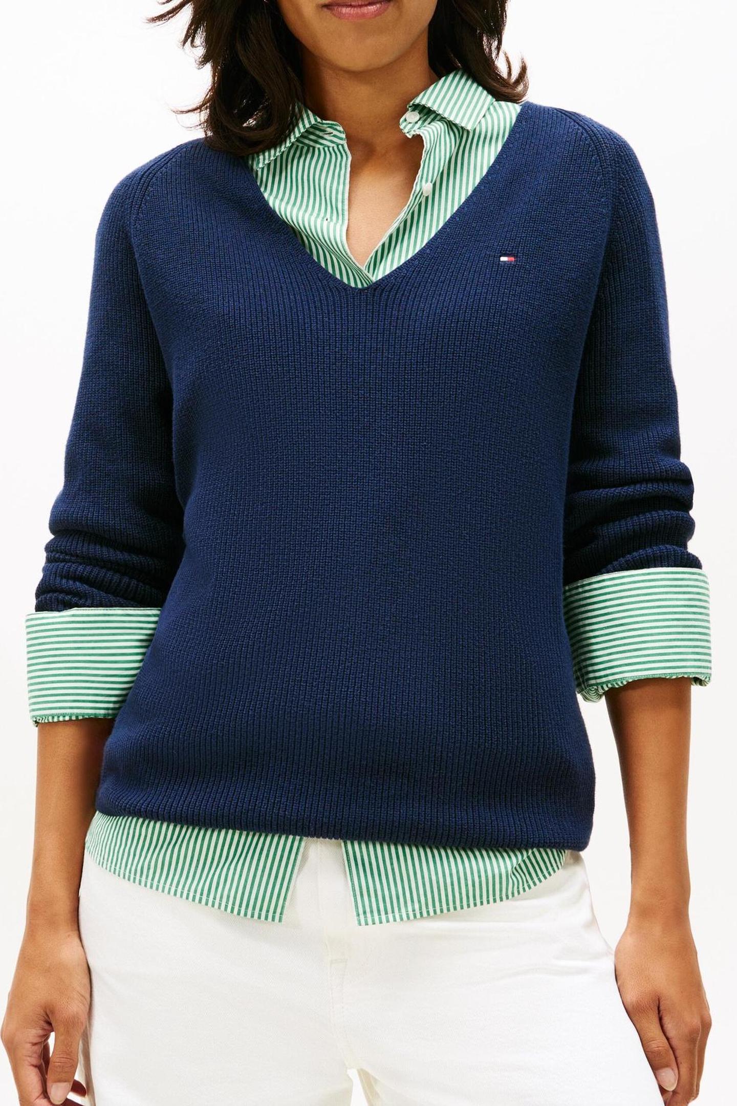 Tommy Hilfiger Co Cardi Fine Gg Ls Dark Night Navy Taglia: S | Maglioni a maglia Outlet | Donna | Nero