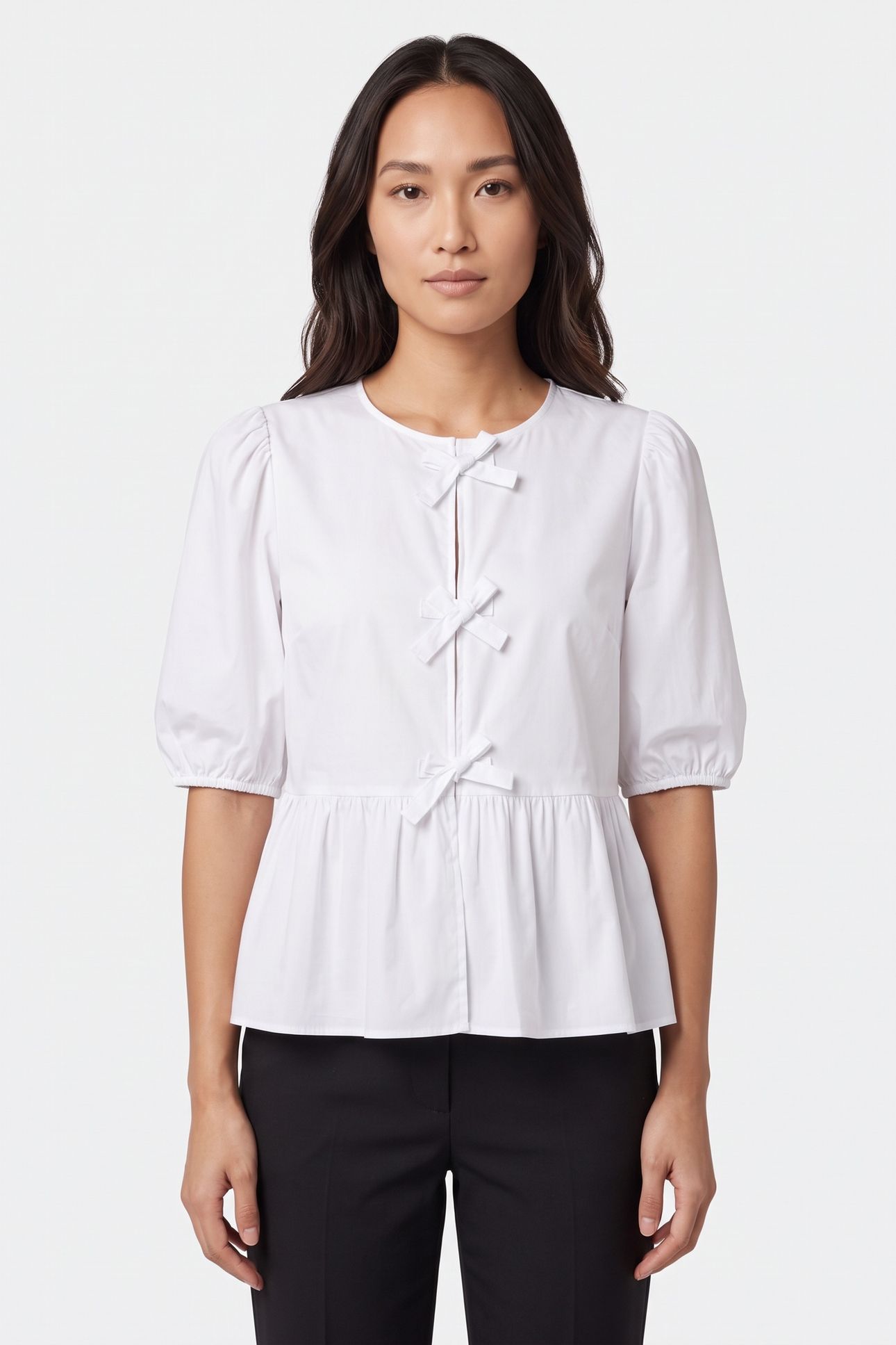 Comma  Blouses White Maat: 46 | Blouses Outlet | Dames | Wit