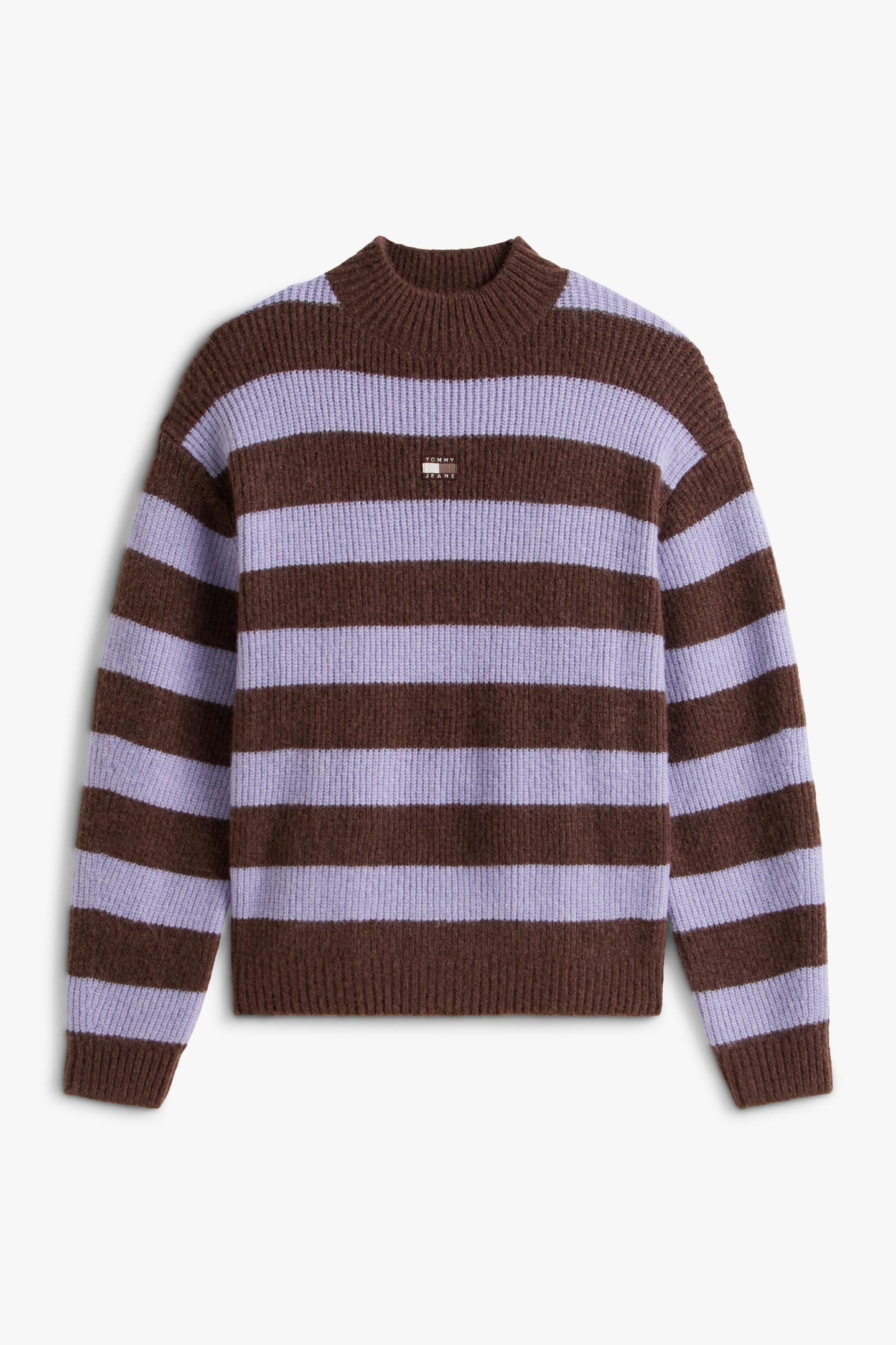 Tommy Hilfiger Tjw Mockneck Badge Sweater Periwinkle Dusk/stripe Taglia: XS | Maglioni a maglia Outlet | Donna | Blu