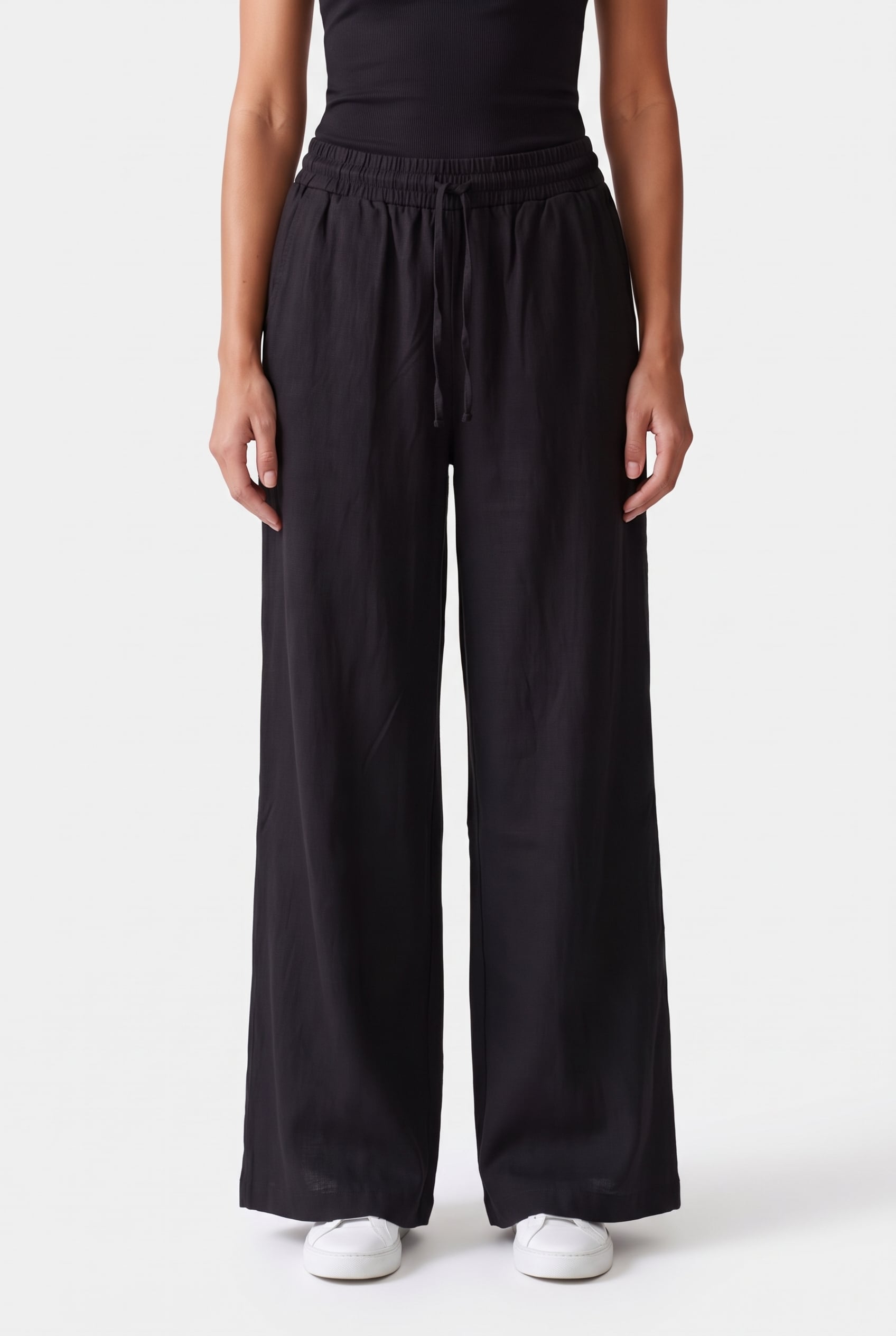 AMAYA Amsterdam Jules Pants Black Size: S | Wide-Leg & Flared Pants Outlet | Dames | Zwart