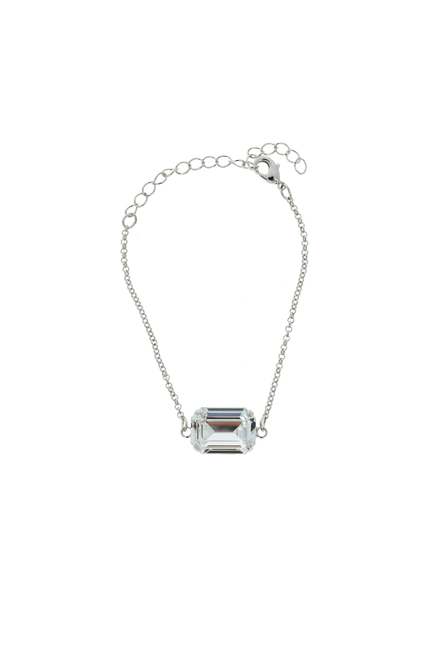 OTAZU Lady Di Bracelet Rhodium Crystal Maat: OS | Armbanden Outlet | Dames | Zilver