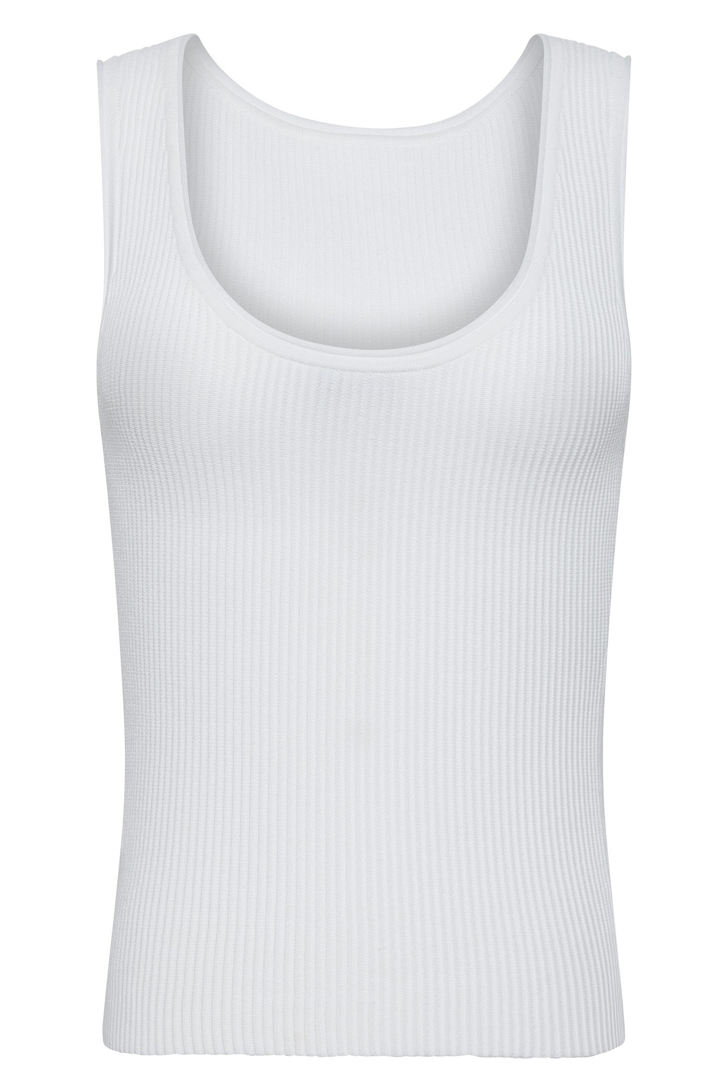 Calvin Klein Sculpt Open Neck Tank Brilliant White Talla: M | Camisetas de Tirantes Outlet | Mujer | Blanco