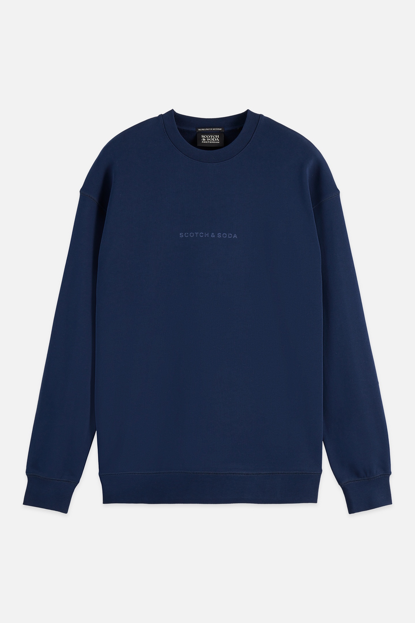 Scotch & Soda Seasonal Core Front Chest Logo Relaxed-fit Sweatshirt Navy Taglia: M | Maglioni a maglia Outlet | Uomo | Blu