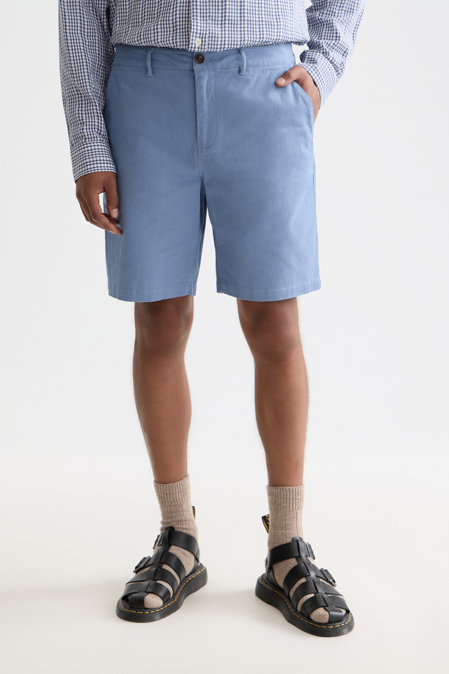Scotch & Soda Seasonal Core Stuart Cotton Twill Regular-fit Shorts Light P Maat: W38 | Korte Broeken Outlet | Heren | Blauw