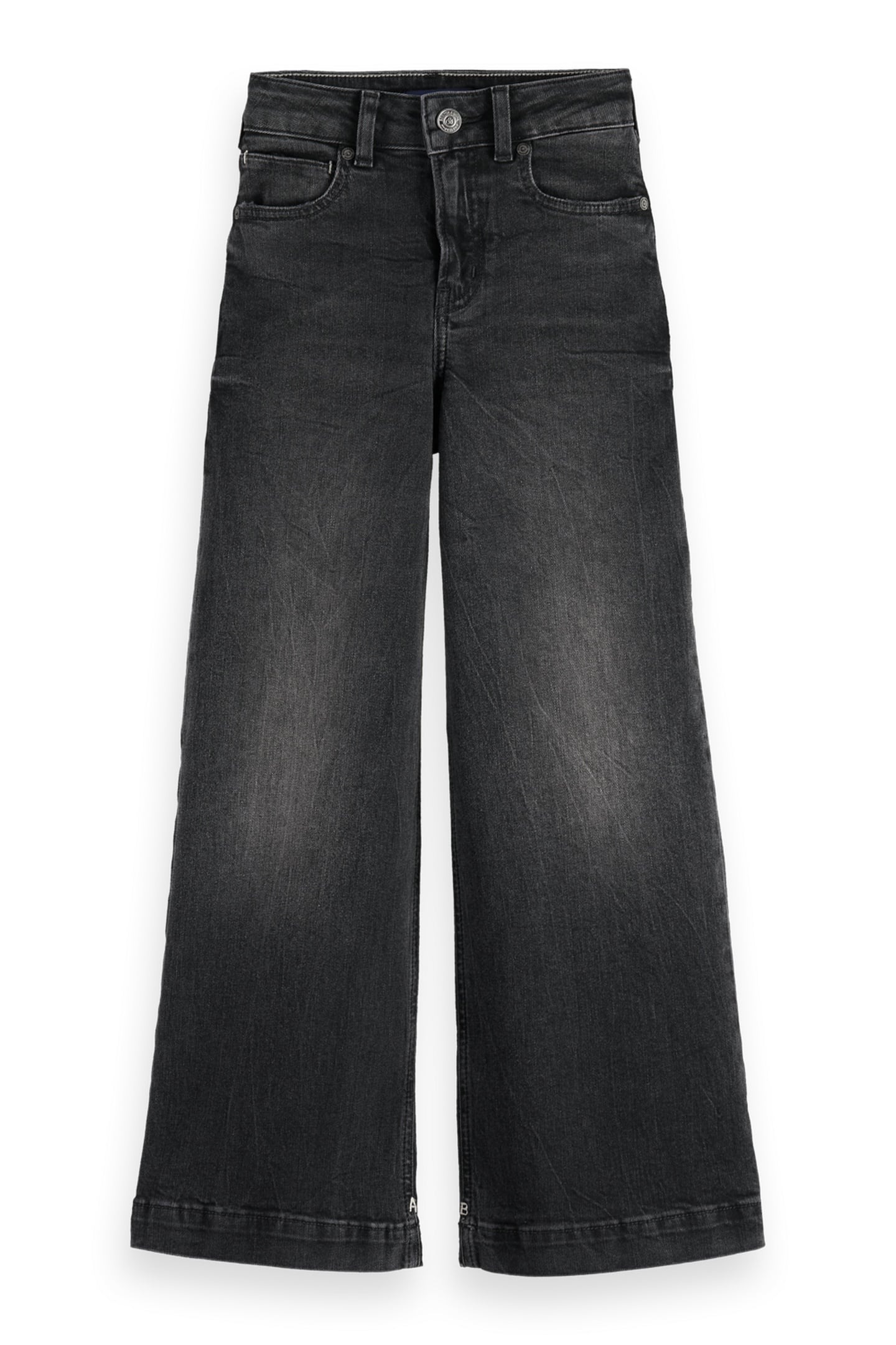 Scotch & Soda Girls The Wave Wide Leg Jeans Black Night Talla: 8 | Vaqueros Outlet | kids | Negro
