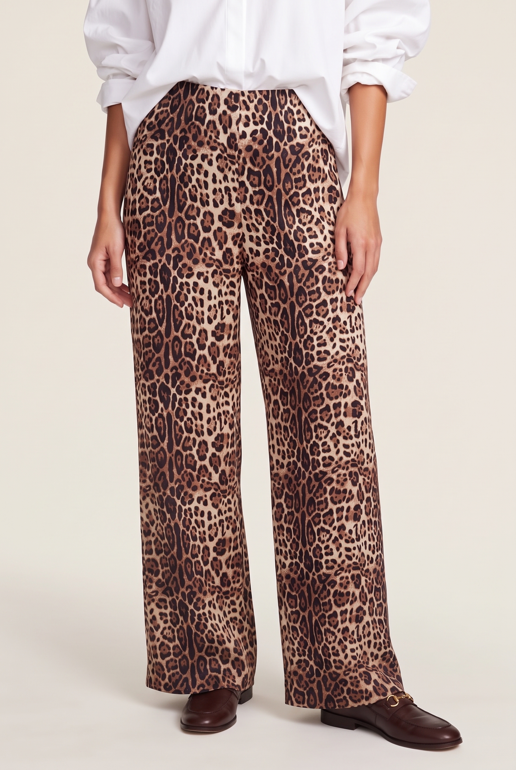 STUDIO AMAYA Zoe Pants Multi Print Size: M | Wide-Leg & Flared Pants Outlet | Dames | Bruin