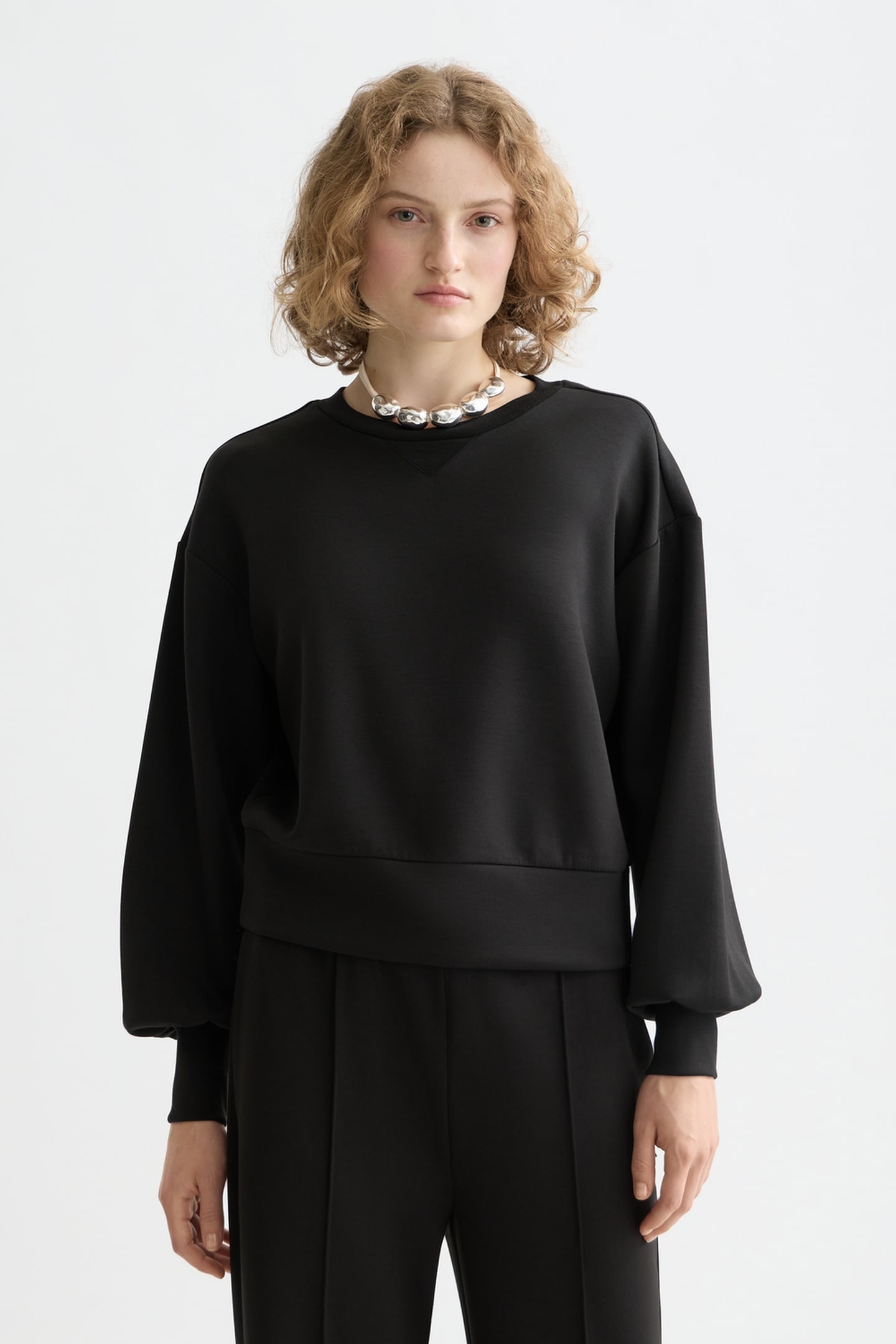 Scotch & Soda Core Modal Sweatshirt Black Talla: XS | Sudaderas con Capucha Outlet | Mujer | Negro
