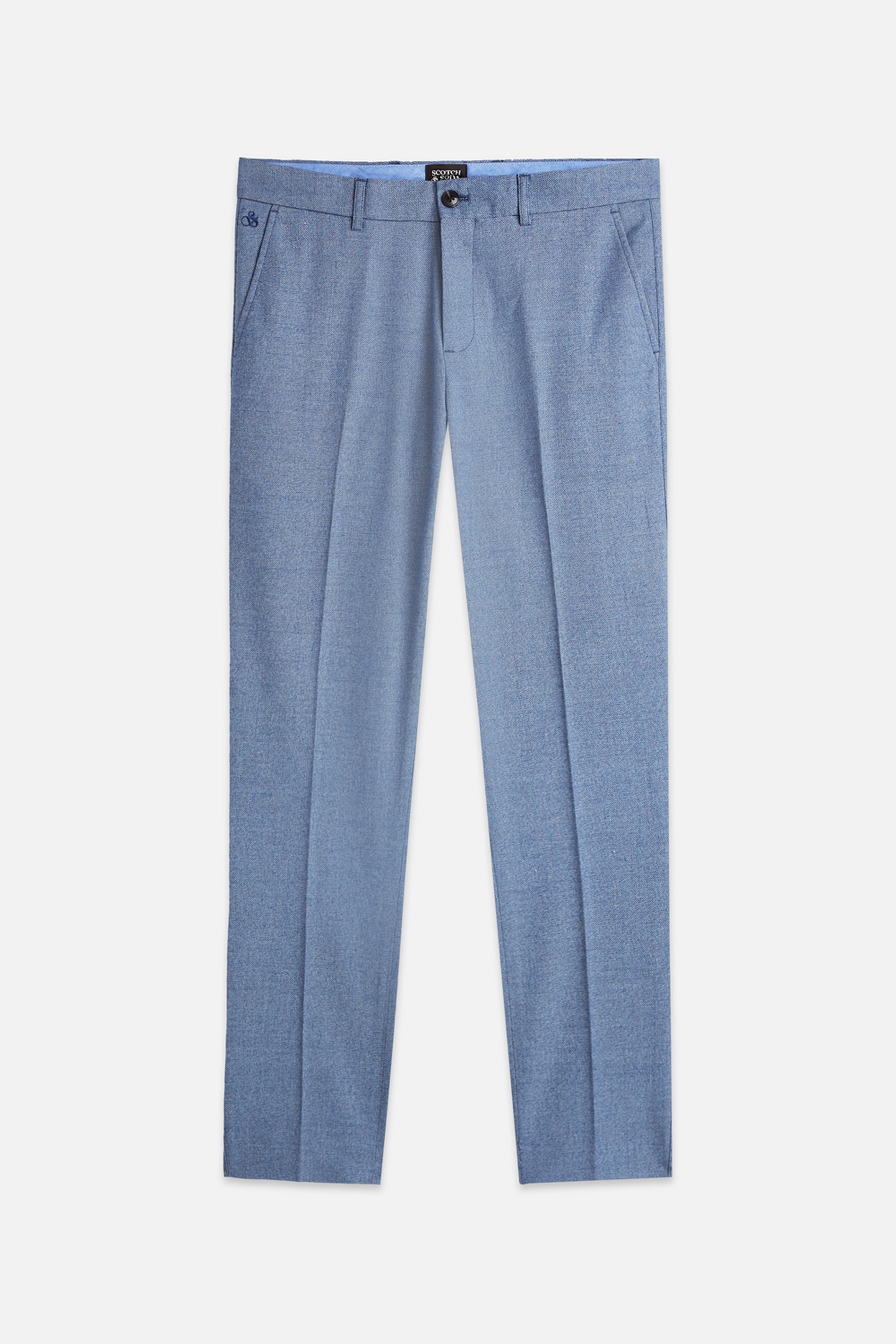 Scotch & Soda Mott Structured Weave Tailored Chino Navy Taglia: W33L32 | Pantaloni chino Outlet | Uomo | Blu
