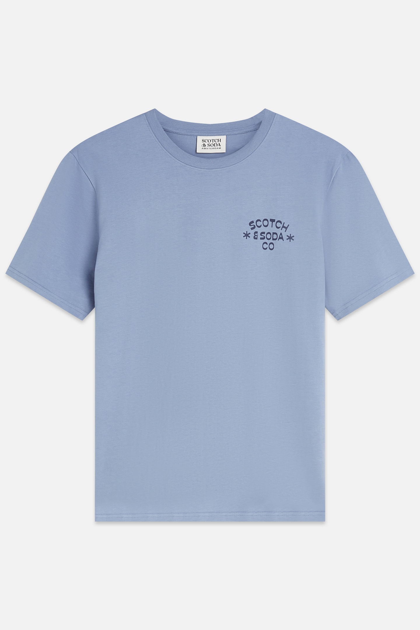 Scotch & Soda Left Chest Artwork Regularfit Tshirt Navy Talla: L | Camisetas Básicas Outlet | Hombre | Azul