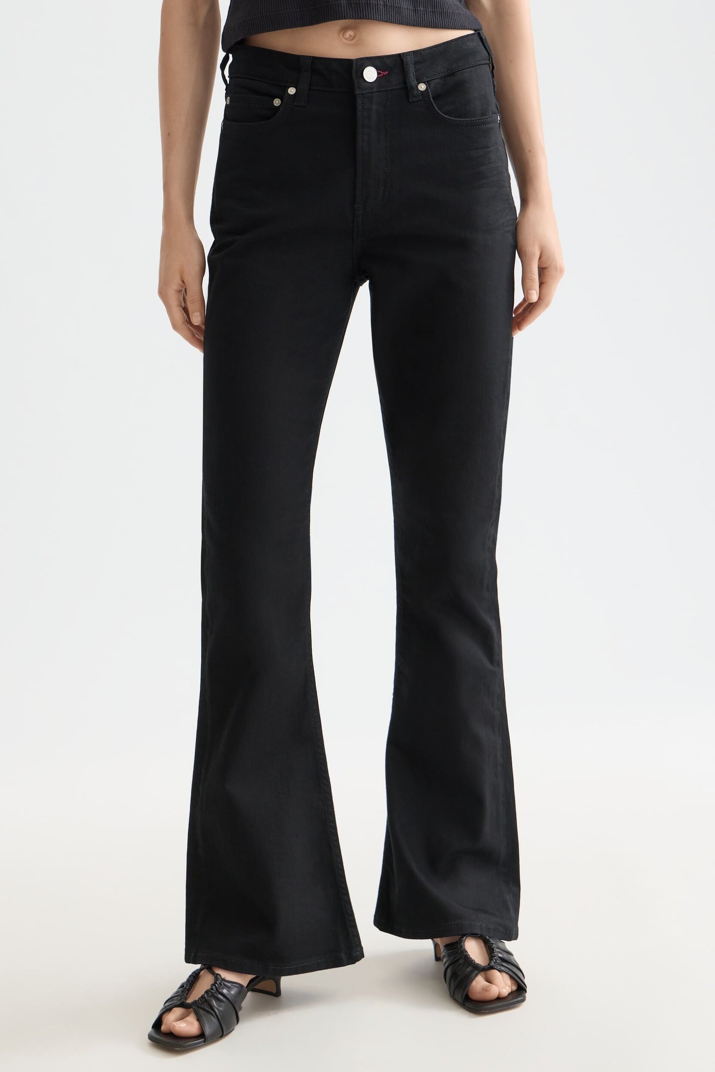 Scotch & Soda The Charm Flared Jeans Stay Black Größe: W29L30 | Ausgestellte Hosen Outlet | Damen | Schwarz
