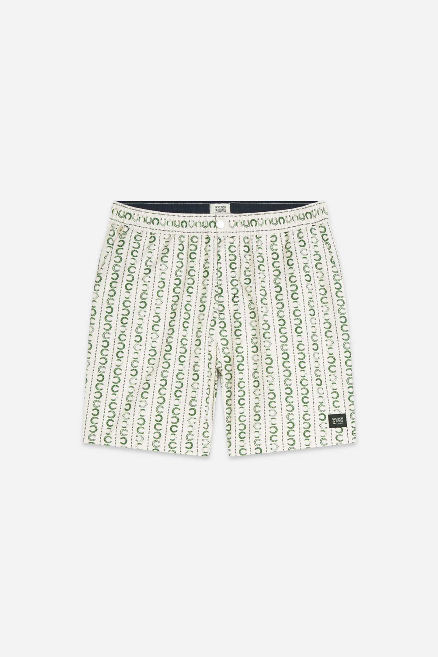 Scotch & Soda Printed Midlength Swim Shorts Light Beige Taglia: M | Pantaloncini da bagno Outlet | Uomo | Marrone