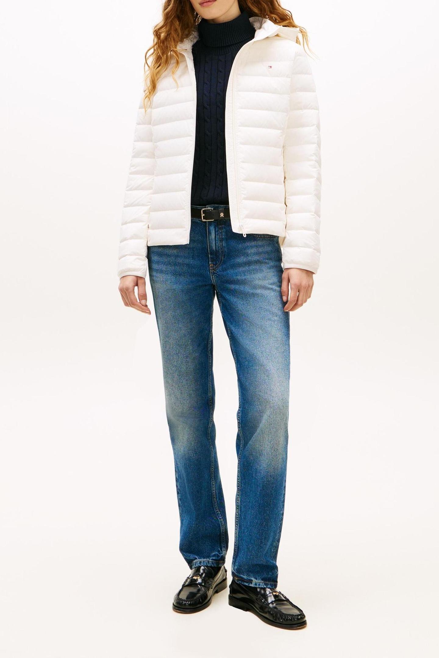 Tommy Hilfiger Stretch Nylon Lw Down Ivory Silk Taglia: S | Giacche invernali Outlet | Donna | Bianco