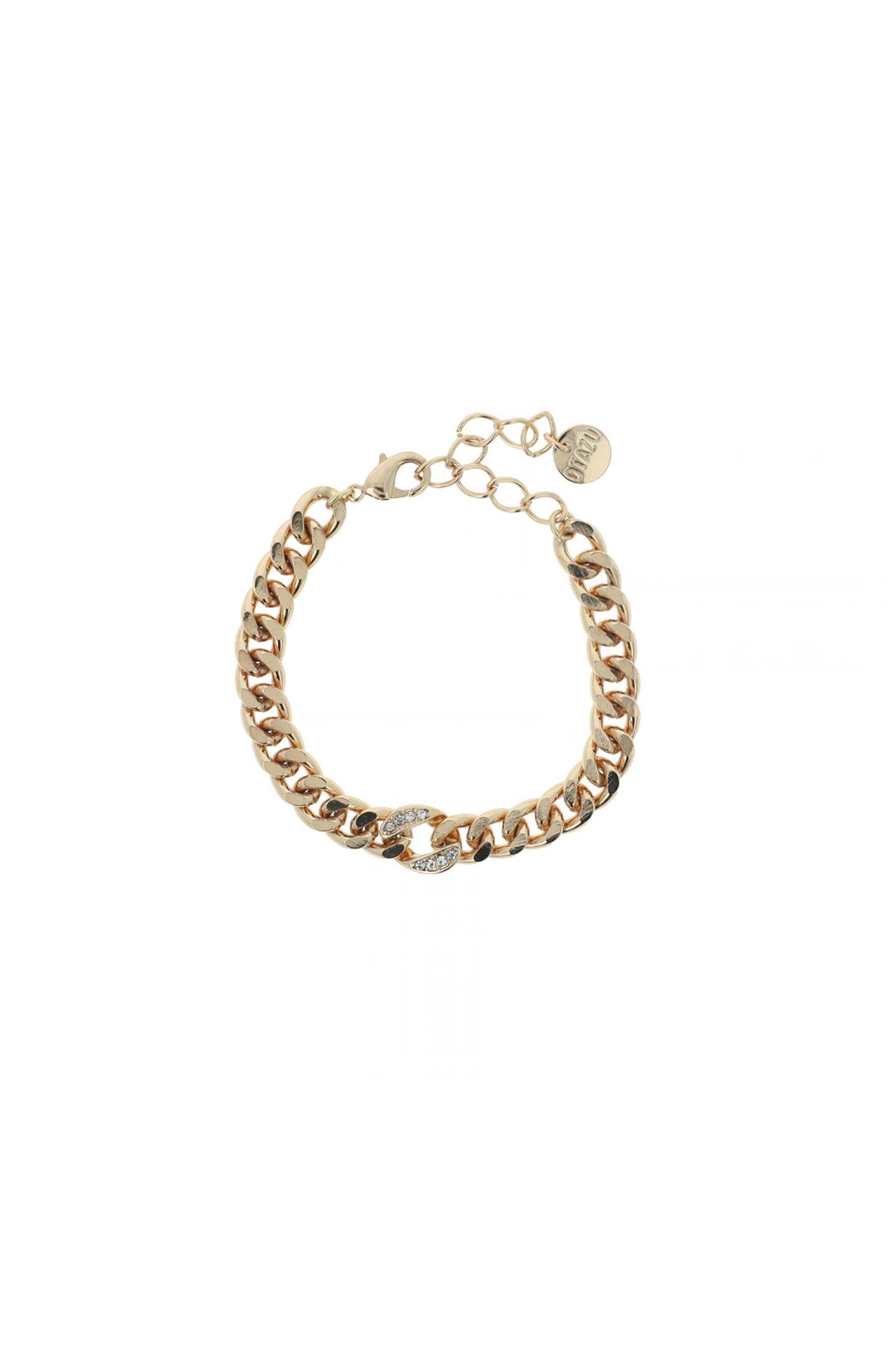 OTAZU Crystal Shackle Bracelet Maat: OS | Armbanden Outlet | Dames | Goud