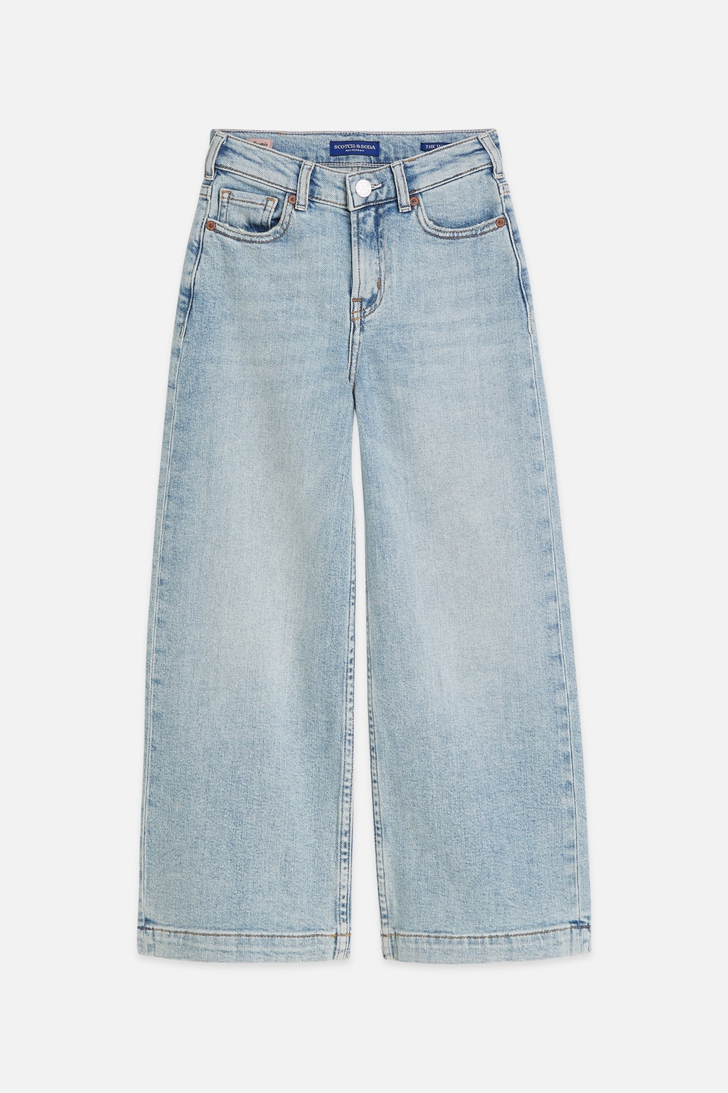 Scotch & Soda Girls The Wave Wideleg Jeans Navy Maat: 8 | Spijkerbroeken Outlet | kids | Blauw