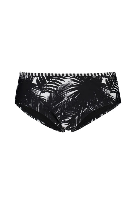 LADIES HIPSTER GRAPHIC LEAVES SNOW WHITE 1