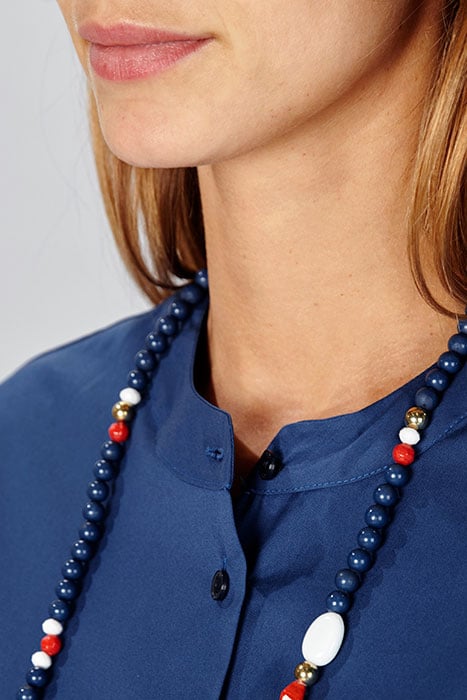 BLUE COTTON DRESS BLUE 6