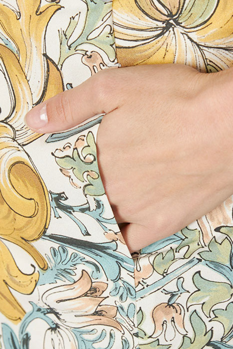 STRAIGHT COTTON SKIRT MULTI 4