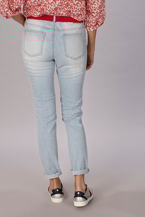 FITTED JEANS WITH STUDS BLUE 2