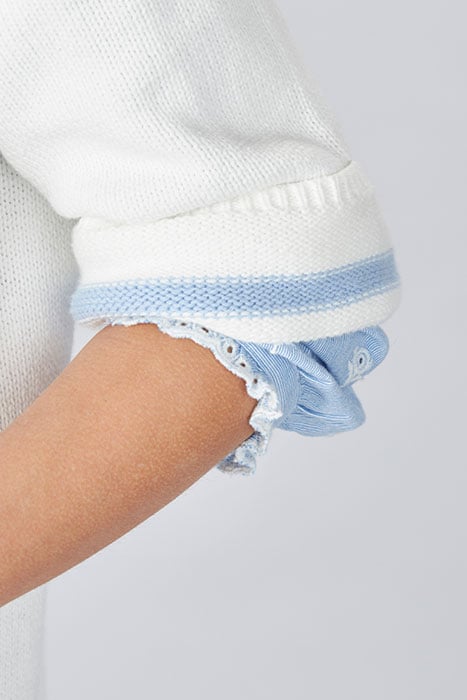 OPEN ELBOW SLEEVE CARDIGAN BLUE 6