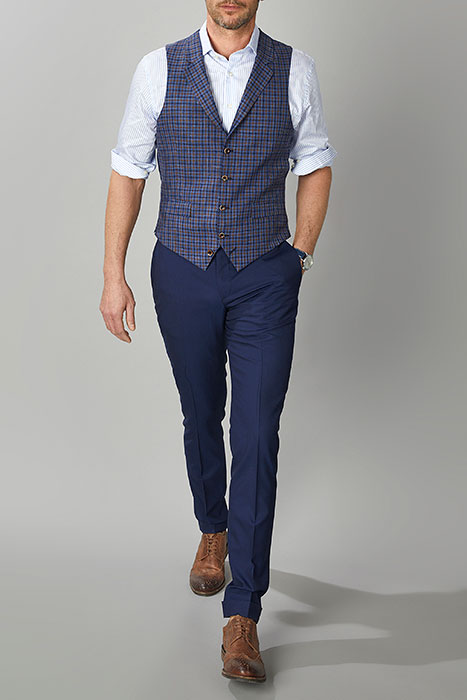 VEST WITH WOOL BLUE 2